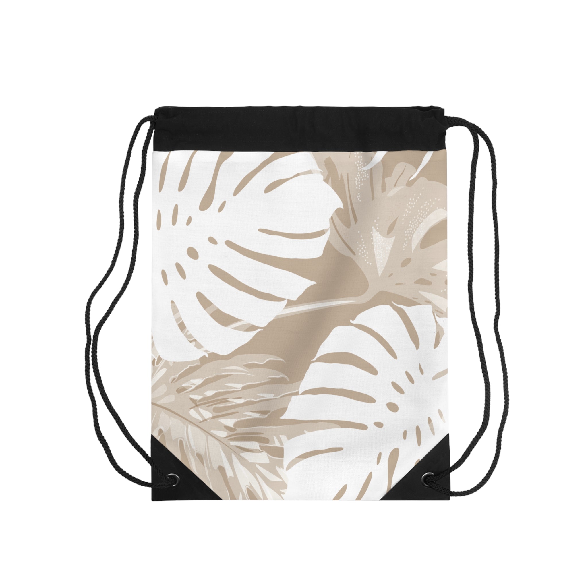 Exotic Monstera Drawstring Cinch Bag Backpack The Local Banyan One size