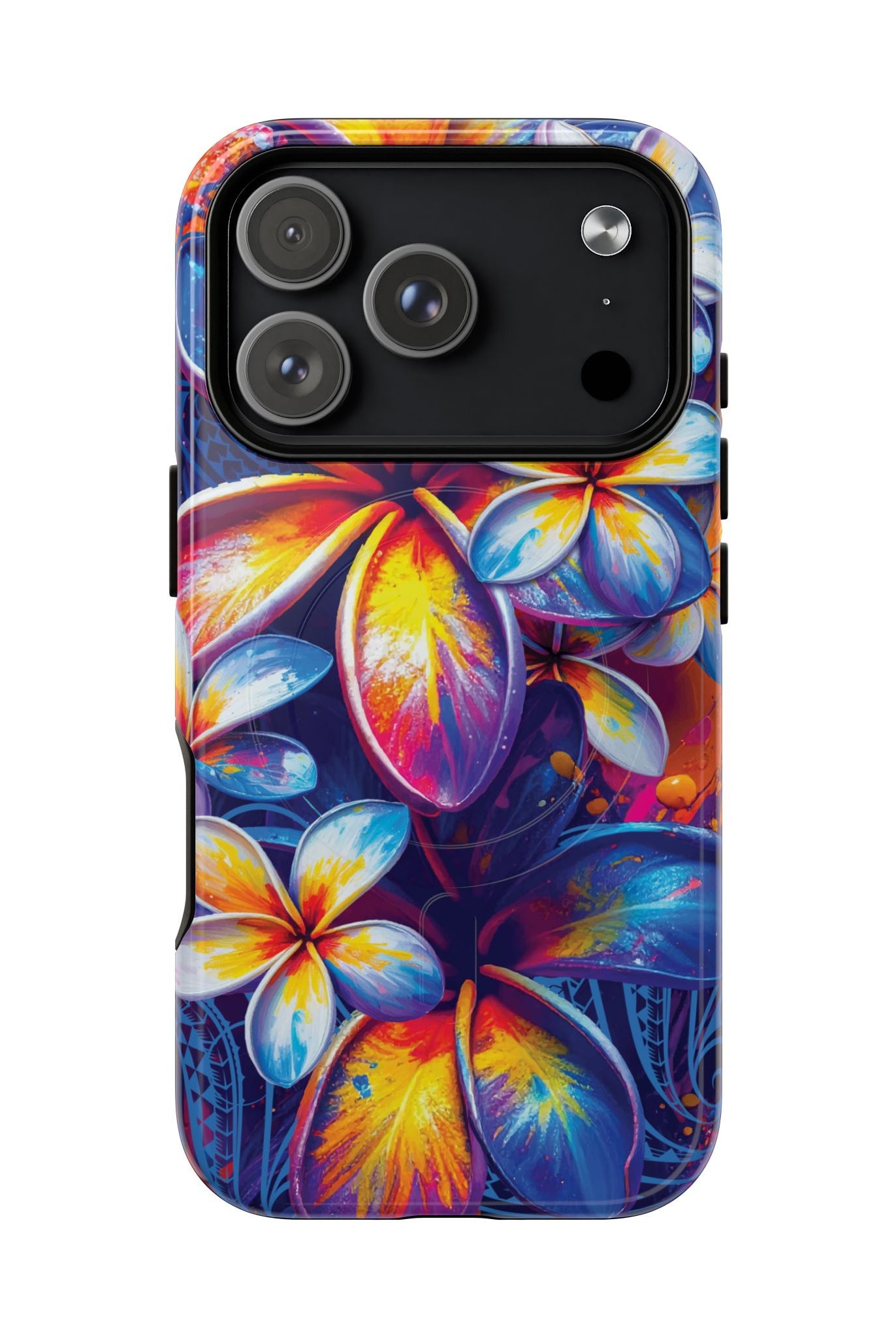 Sunset Ink MagSafe iPhone Case Side View - Dual Layer Drop Protection Hawaiian Phone Case - The Local Banyan