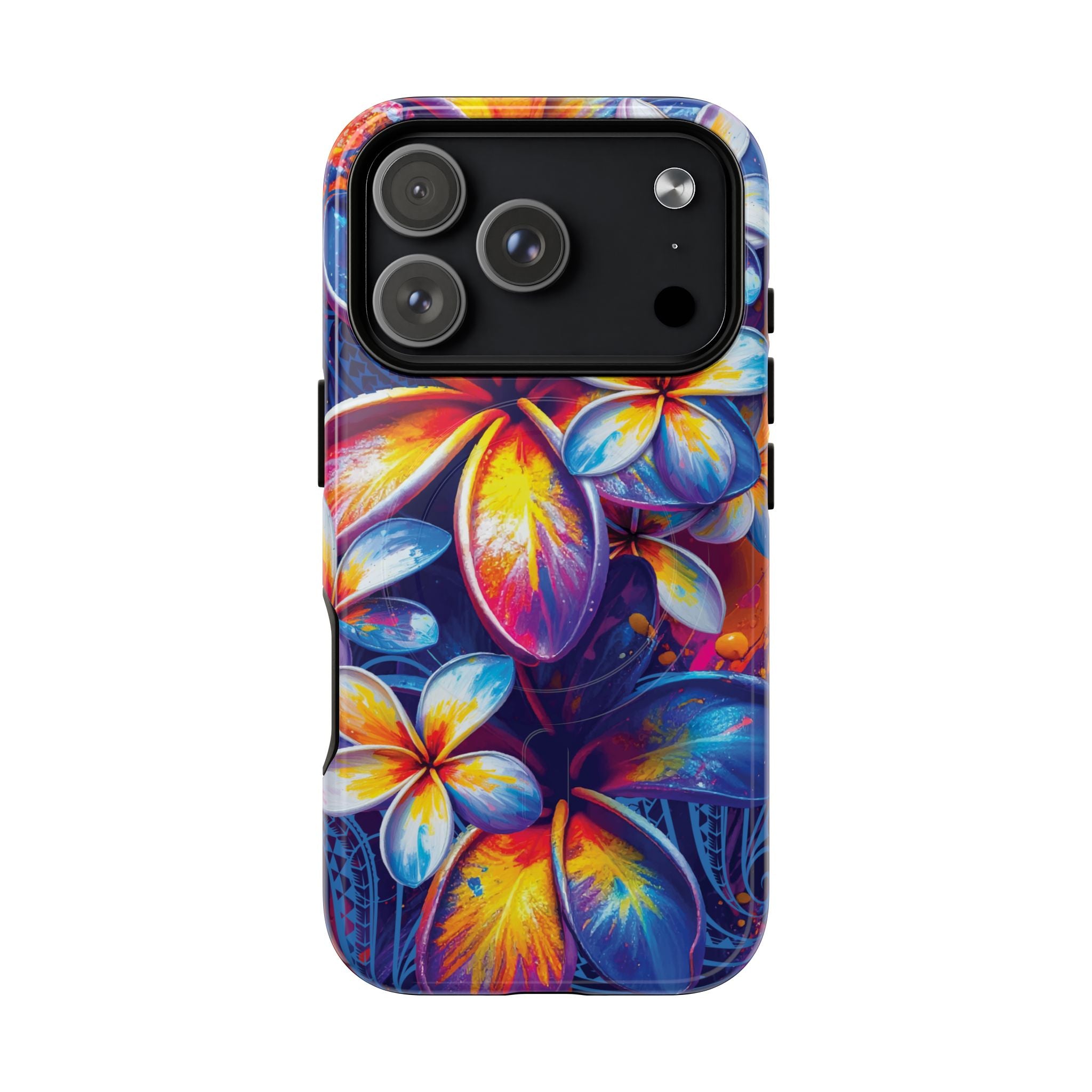 Sunset Ink MagSafe iPhone Case Side View - Dual Layer Drop Protection Hawaiian Phone Case - The Local Banyan
