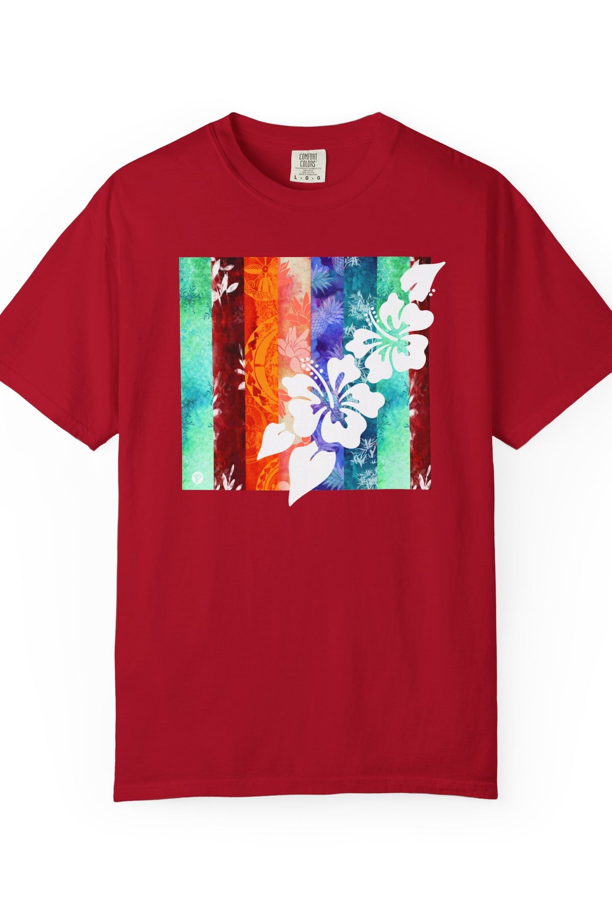 Tropical Vibes Soft Style Tee Red S The Local Banyan