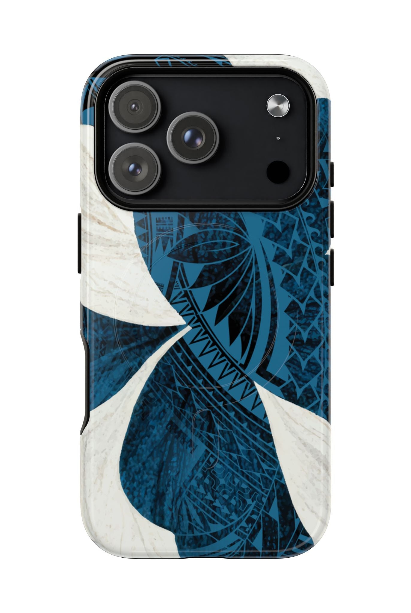 Hana Breeze MagSafe iPhone Case Side View - Dual Layer Drop Protection Hawaiian Phone Case - The Local Banyan