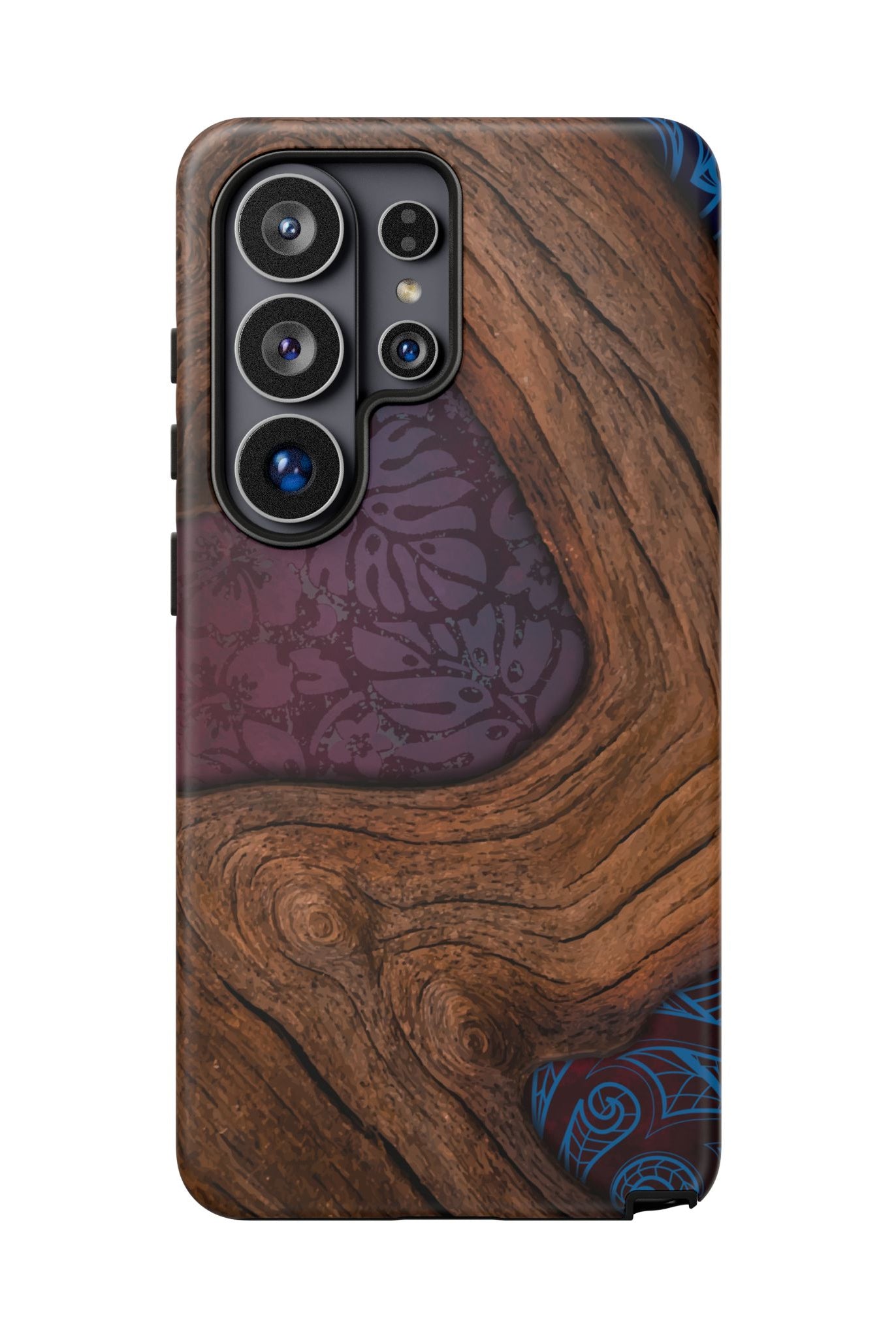 Rooted Tough Samsung Galaxy Case Side View - Dual Layer Drop Protection Hawaiian Phone Case - The Local Banyan