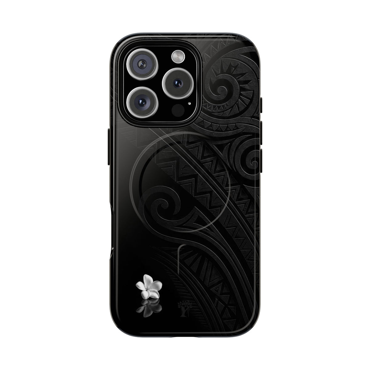 Plumeria Aka Magnetic Case for iPhone iPhone 16 Pro Glossy The Local Banyan