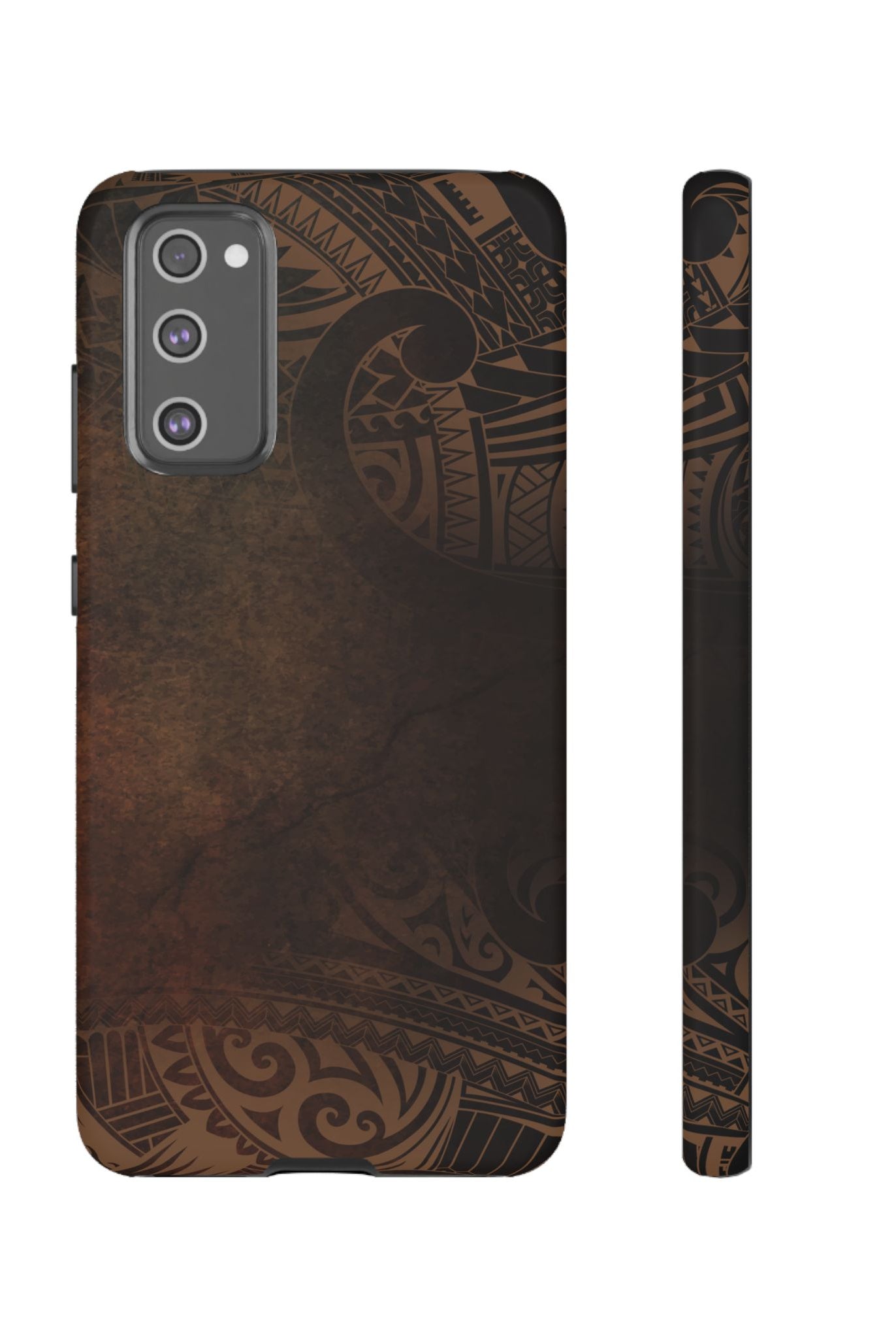 Aloha Aina Tough Samsung Galaxy Case Samsung Galaxy S20 FE Matte - Hawaiian Earth Tone Polynesian Tribal Design - The Local Banyan