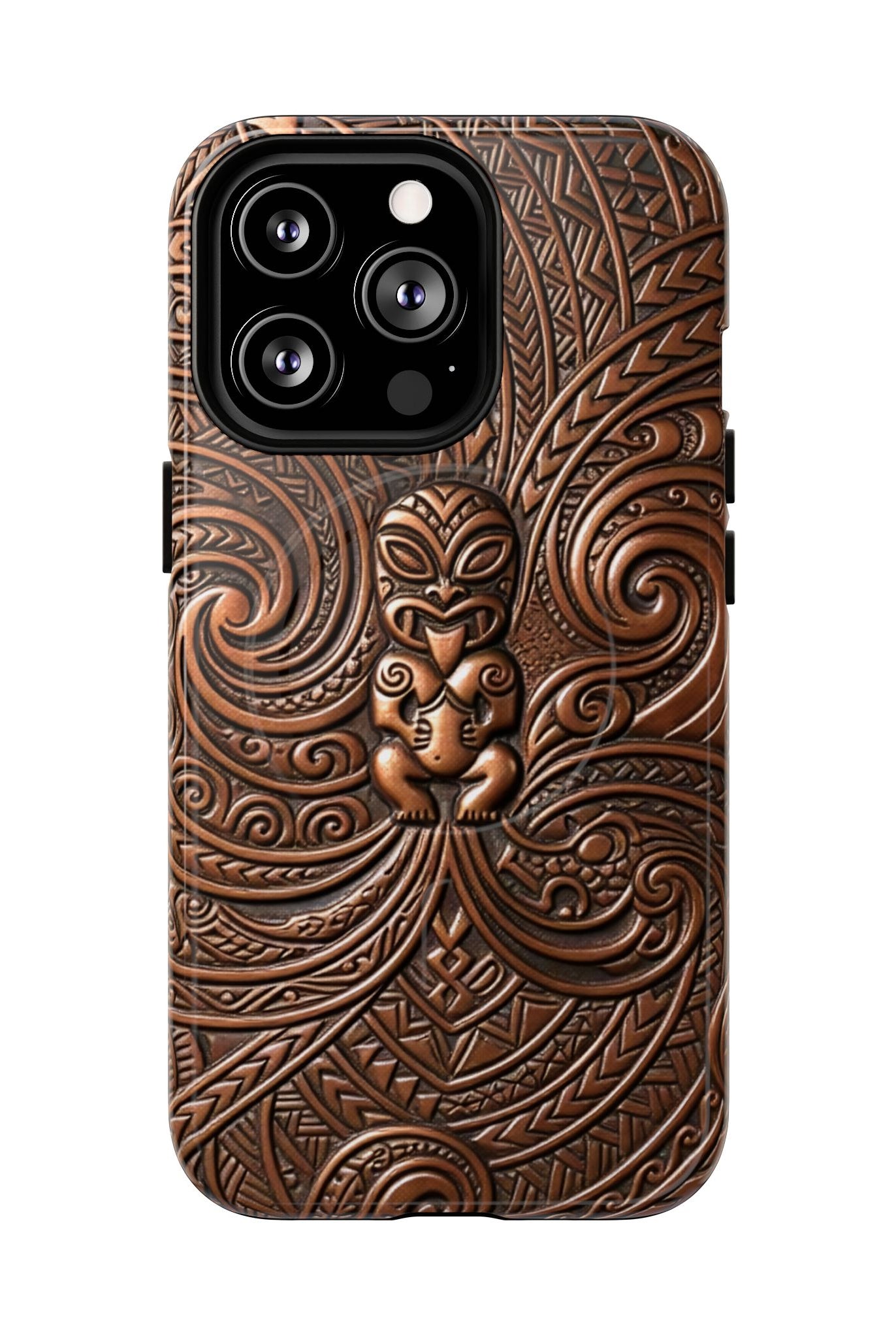 Paa Guardian MagSafe iPhone Case Side View - Dual Layer Drop Protection Hawaiian Phone Case - The Local Banyan