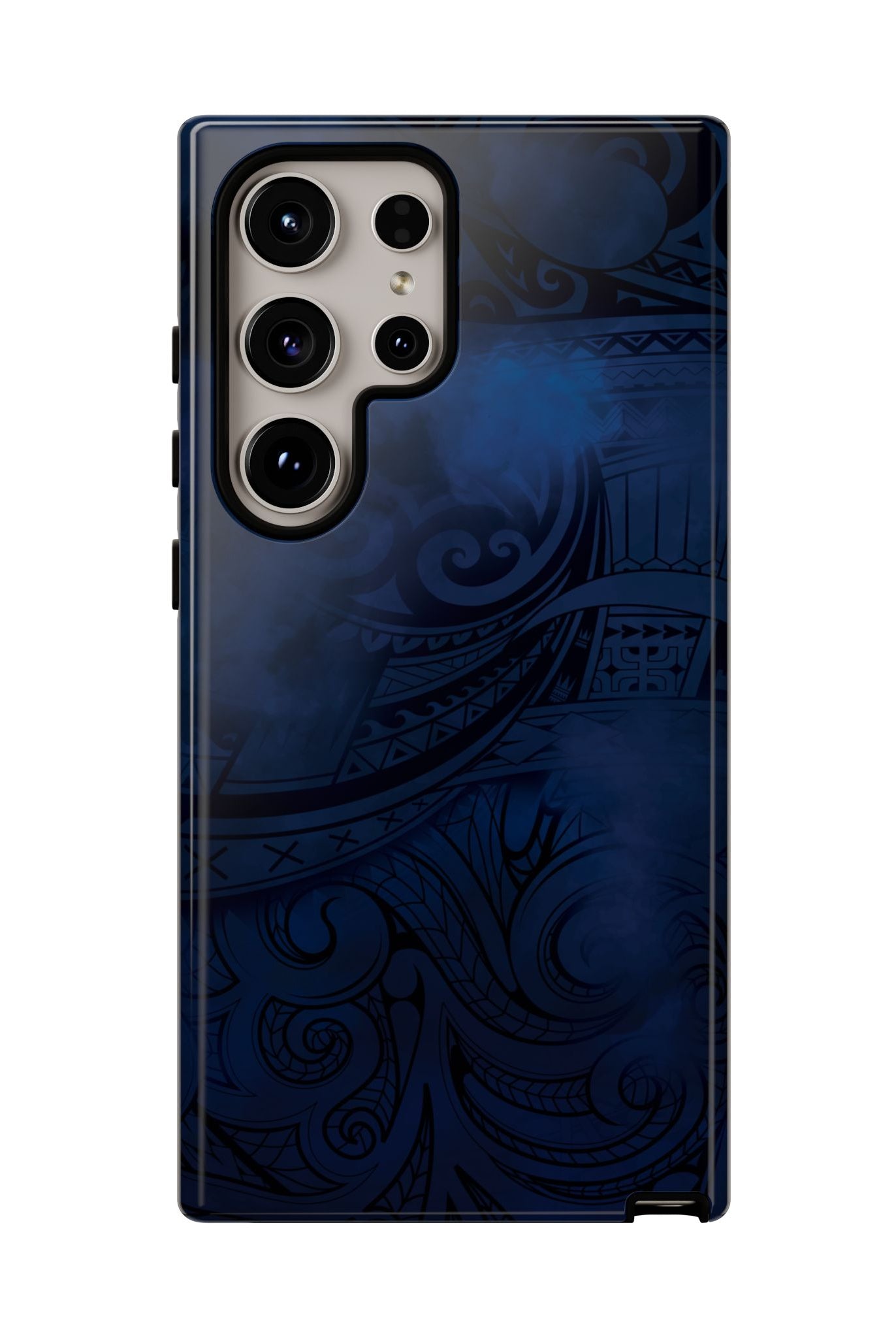 Midnight Essence Tough Samsung Galaxy Case Side View - Dual Layer Drop Protection Hawaiian Phone Case - The Local Banyan