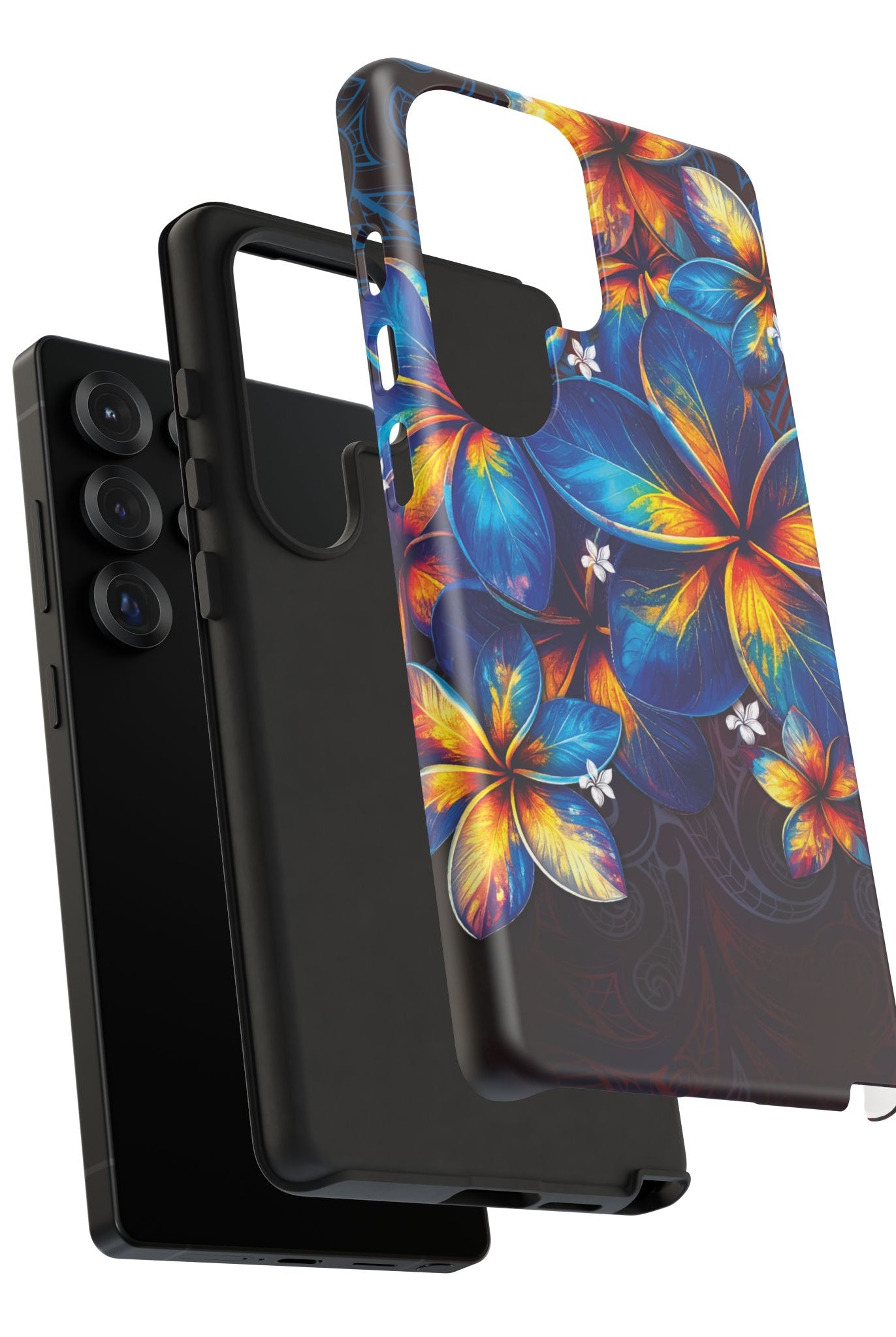 Nohea Twilight Tough Samsung Galaxy Case Side View - Dual Layer Drop Protection Hawaiian Phone Case - The Local Banyan