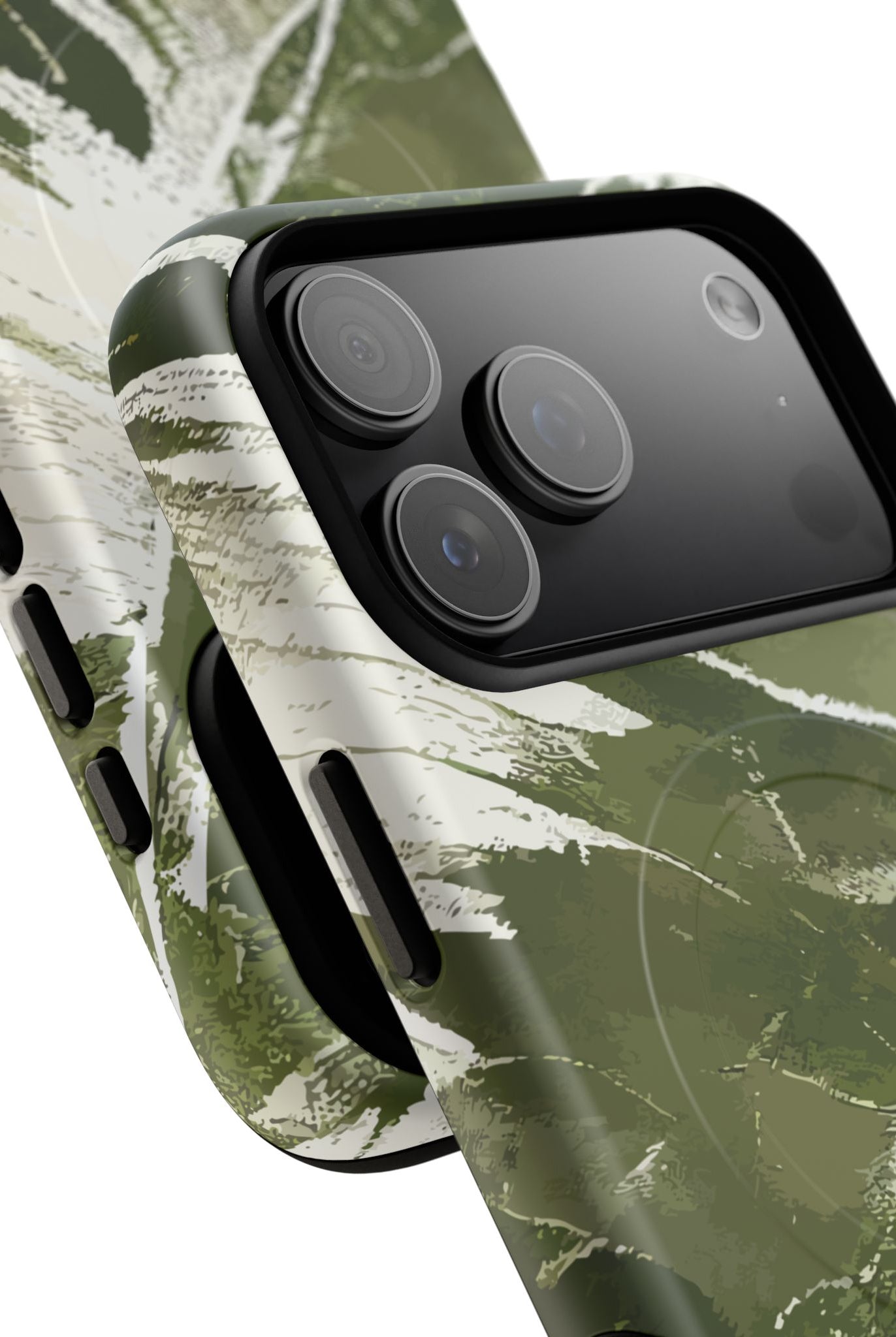 Island Breeze MagSafe iPhone Case Side View - Dual Layer Drop Protection Hawaiian Phone Case - The Local Banyan