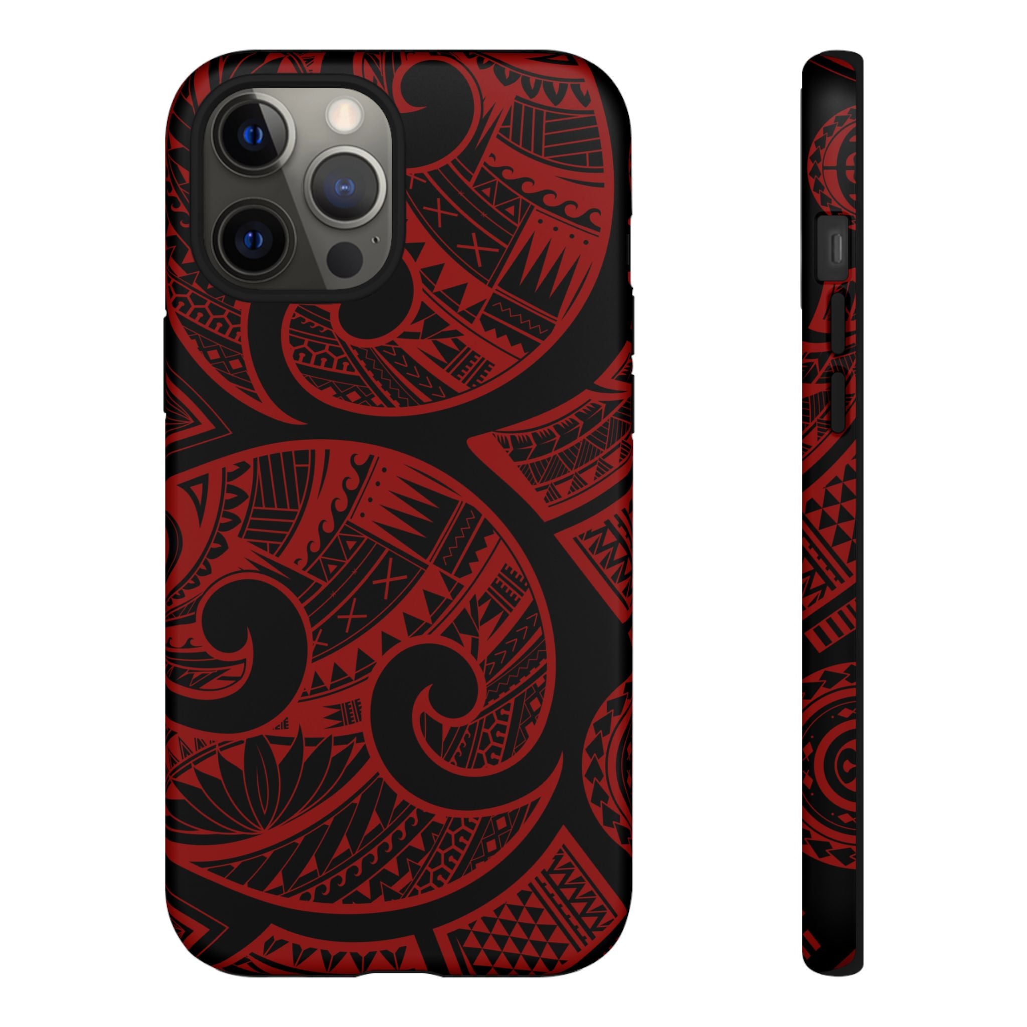 Island Tribal Red Tough Case for iPhone Phone Case Printify iPhone 12 Pro Max Matte