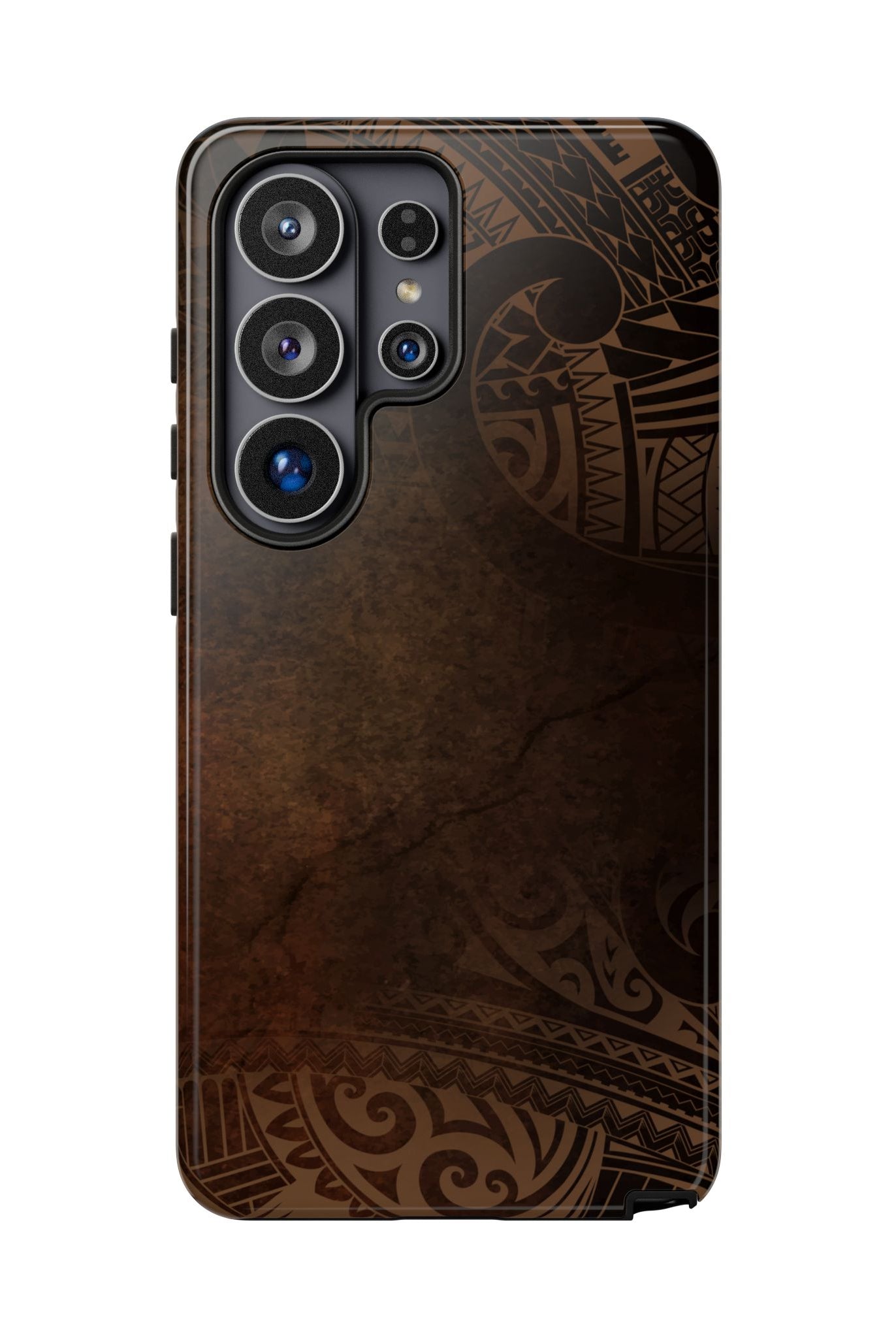 Aloha Aina Tough Samsung Galaxy Case Samsung Galaxy S26 Ultra Glossy - Hawaiian Earth Tone Polynesian Tribal Design - The Local Banyan