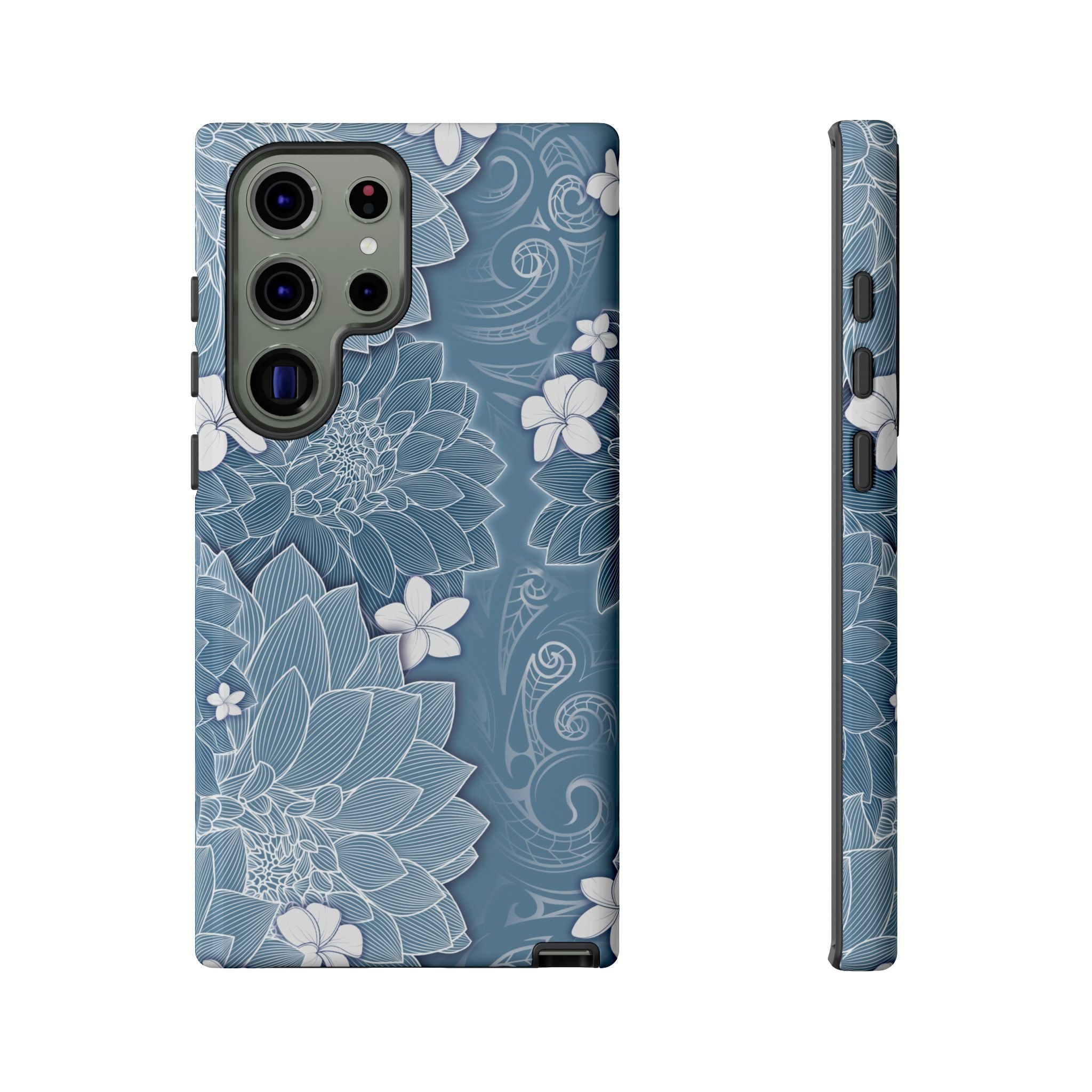 Pua La Tough Samsung Galaxy Case Side View - Dual Layer Drop Protection Hawaiian Phone Case - The Local Banyan