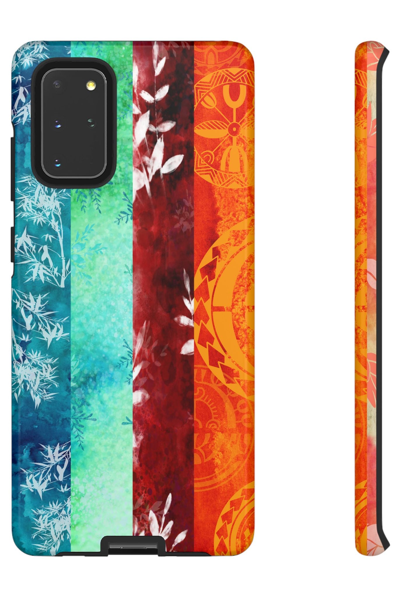 Island Vibes Tough Samsung Galaxy Case Samsung Galaxy S20+ Glossy - Hawaiian Colorful Tropical Floral Design - The Local Banyan