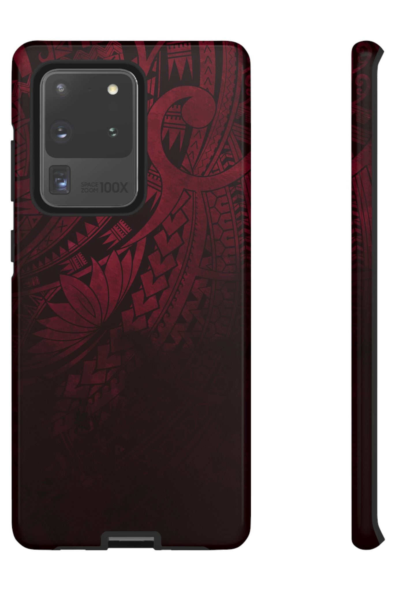 Eternal Ember Tough Samsung Galaxy Case Samsung Galaxy S20 Ultra Glossy - Hawaiian Red Tribal Polynesian Design - The Local Banyan