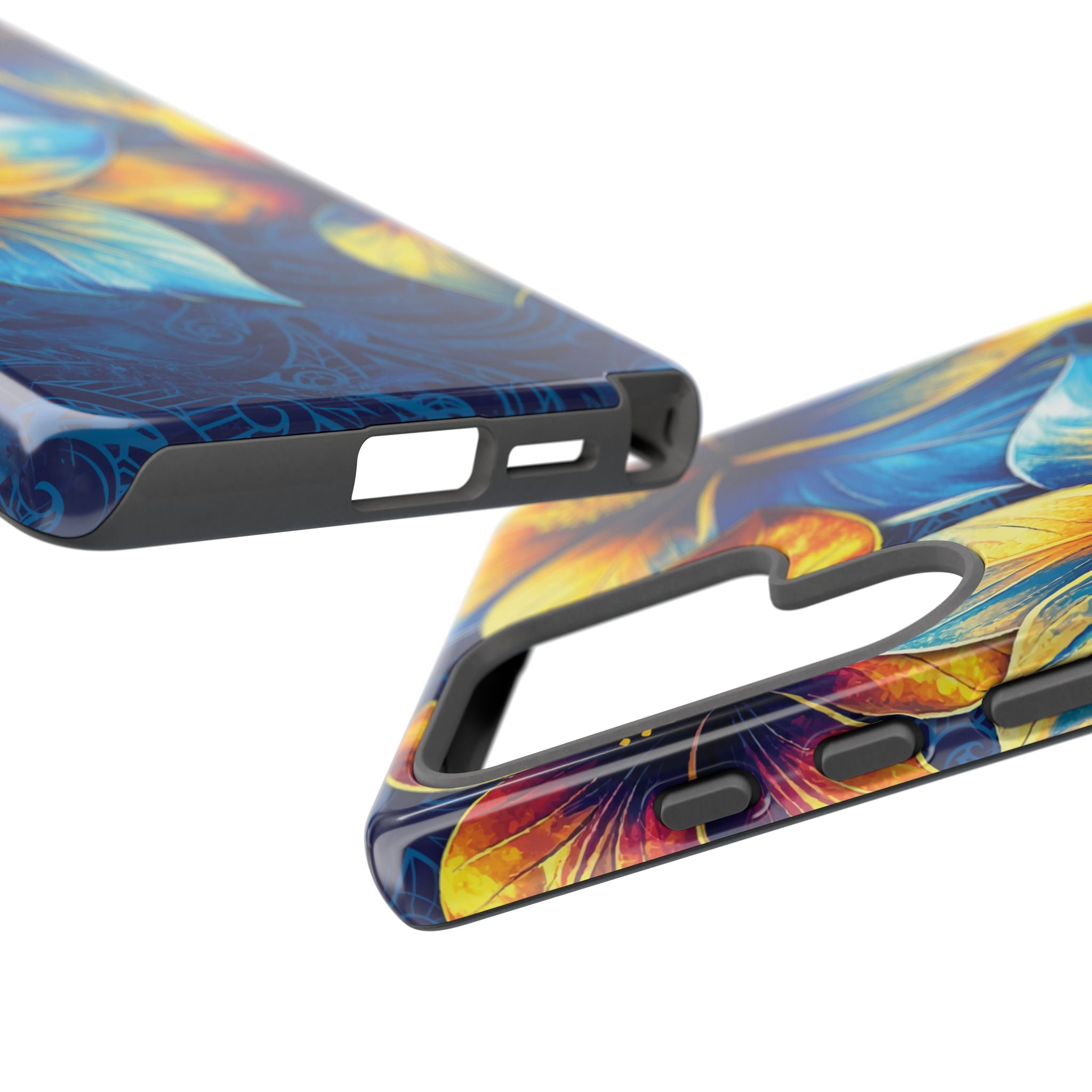 Pua La Tough Samsung Galaxy Case Side View - Dual Layer Drop Protection Hawaiian Phone Case - The Local Banyan