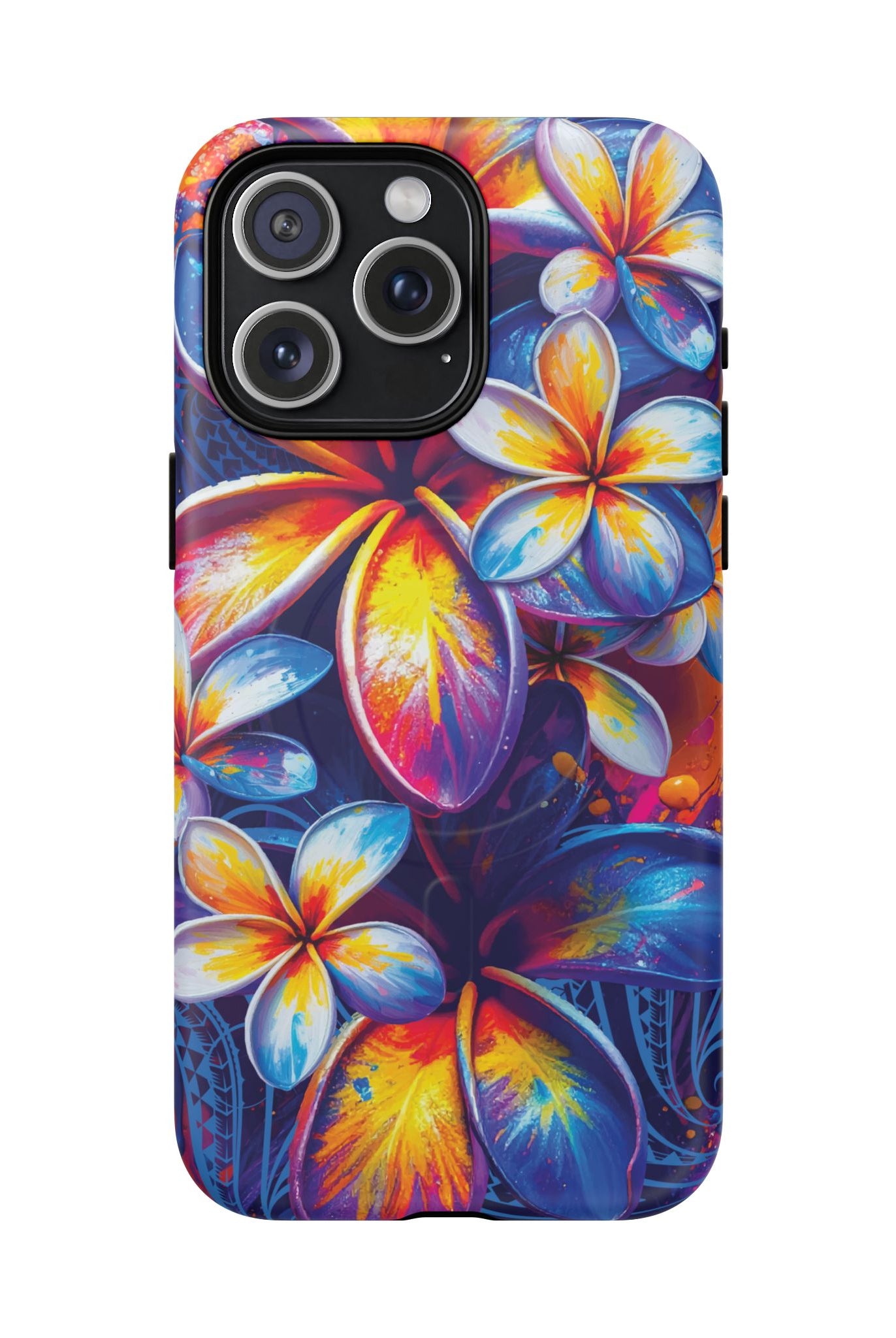 Sunset Ink MagSafe iPhone Case Side View - Dual Layer Drop Protection Hawaiian Phone Case - The Local Banyan