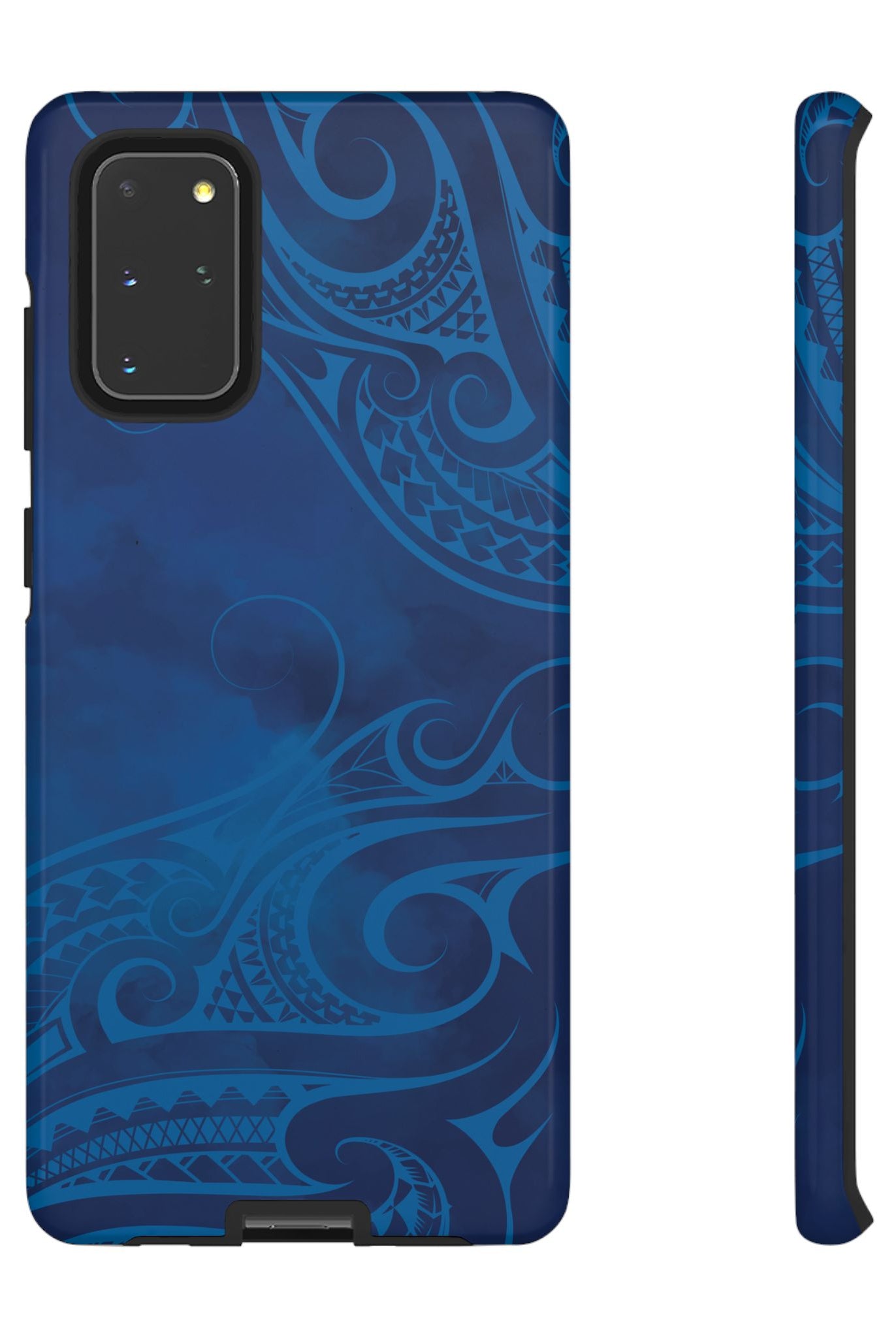 Kai Legacy Tough Samsung Galaxy Case Samsung Galaxy S20+ Glossy - Hawaiian Ocean Blue Polynesian Tribal Design - The Local Banyan