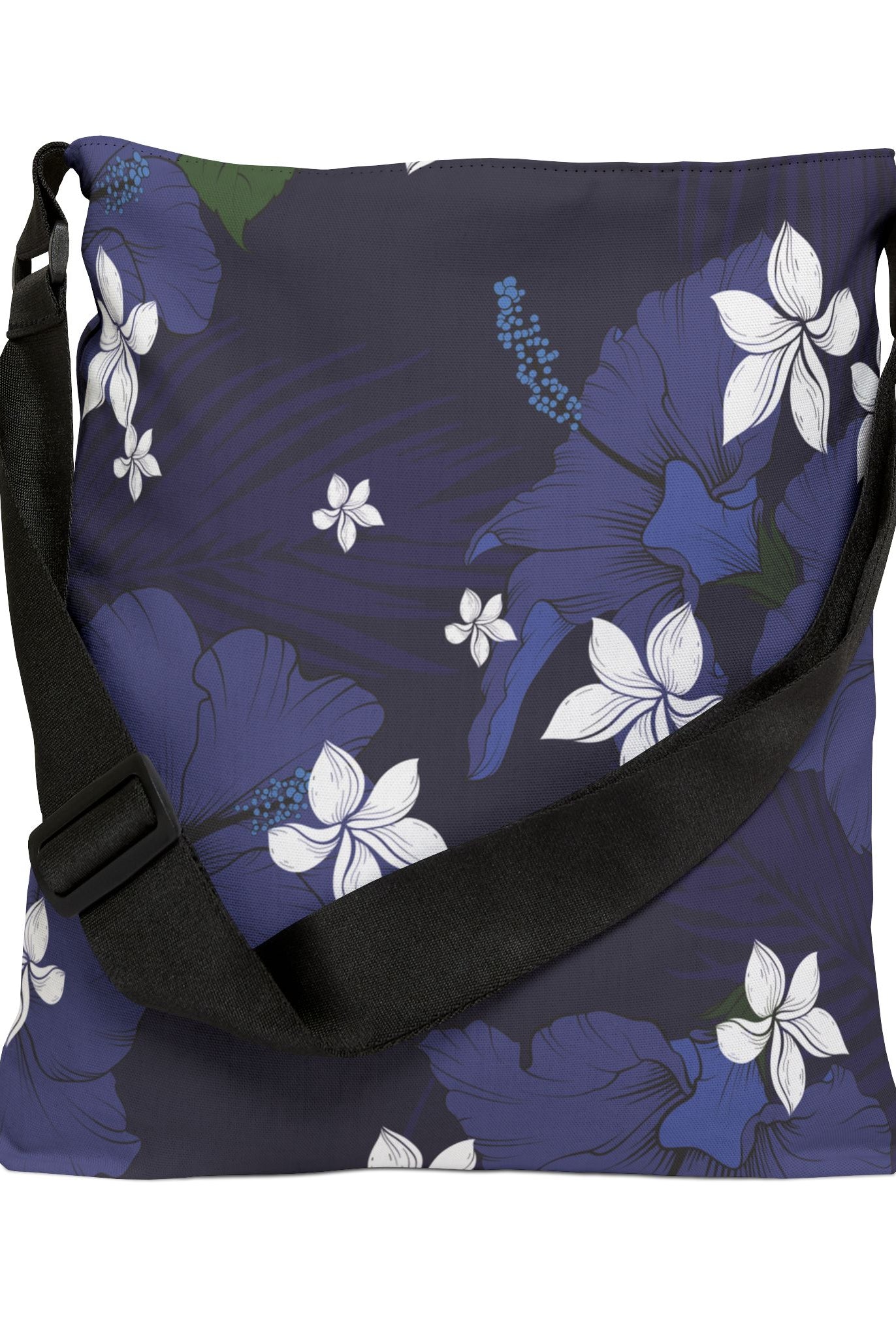 Vintage Blue Tote Bag with Adjustable Strap Totes