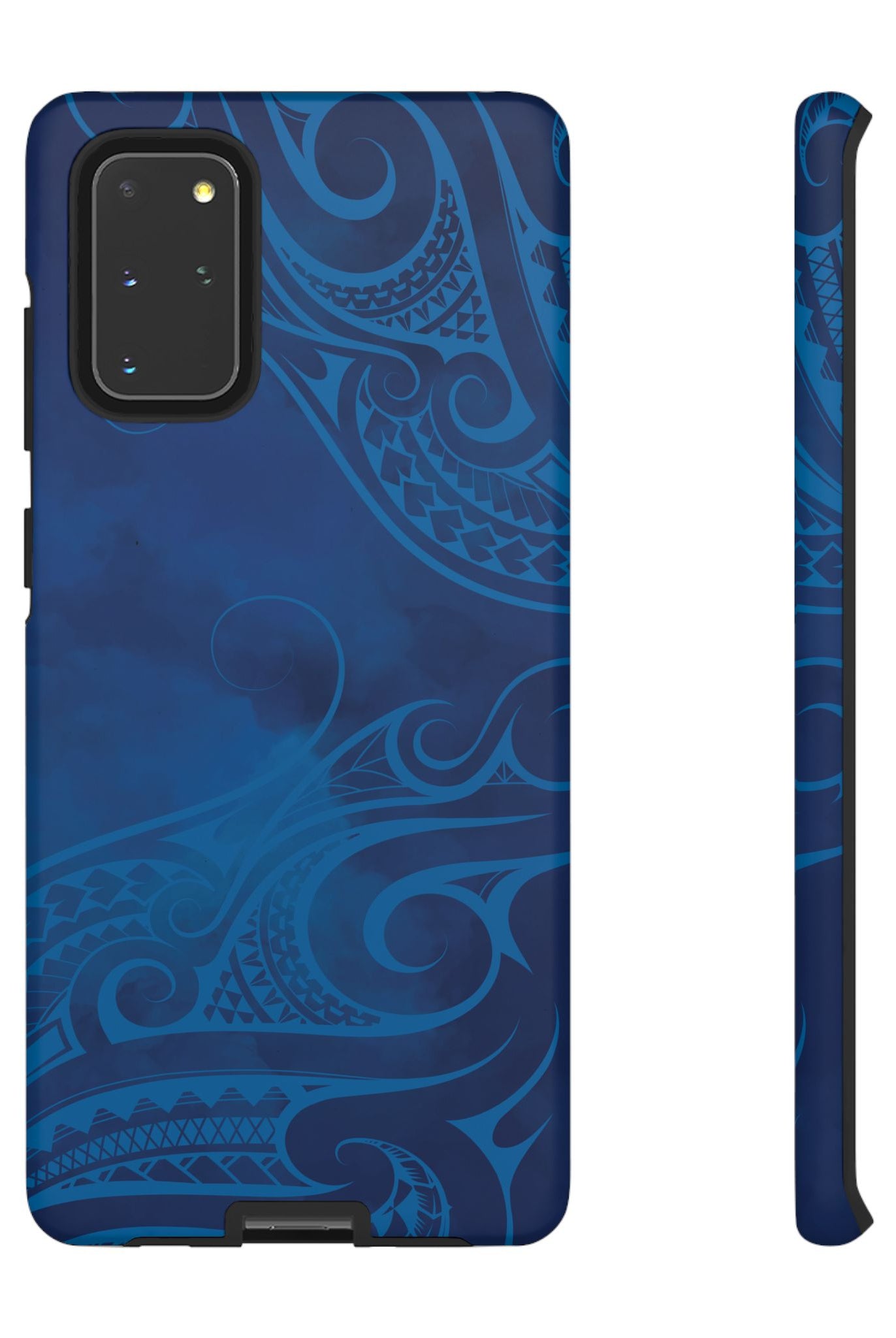 Kai Legacy Tough Samsung Galaxy Case Samsung Galaxy S20+ Matte - Hawaiian Ocean Blue Polynesian Tribal Design - The Local Banyan