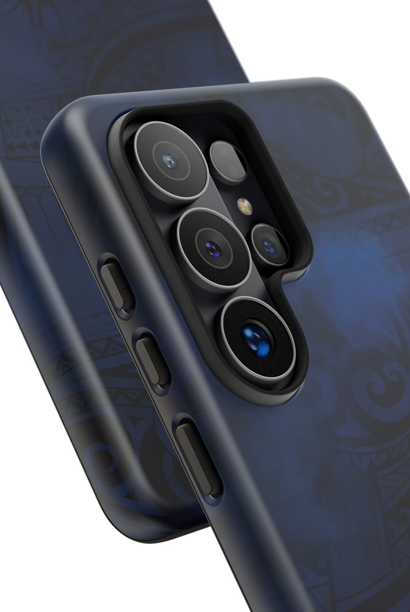 Midnight Essence Tough Samsung Galaxy Case Side View - Dual Layer Drop Protection Hawaiian Phone Case - The Local Banyan