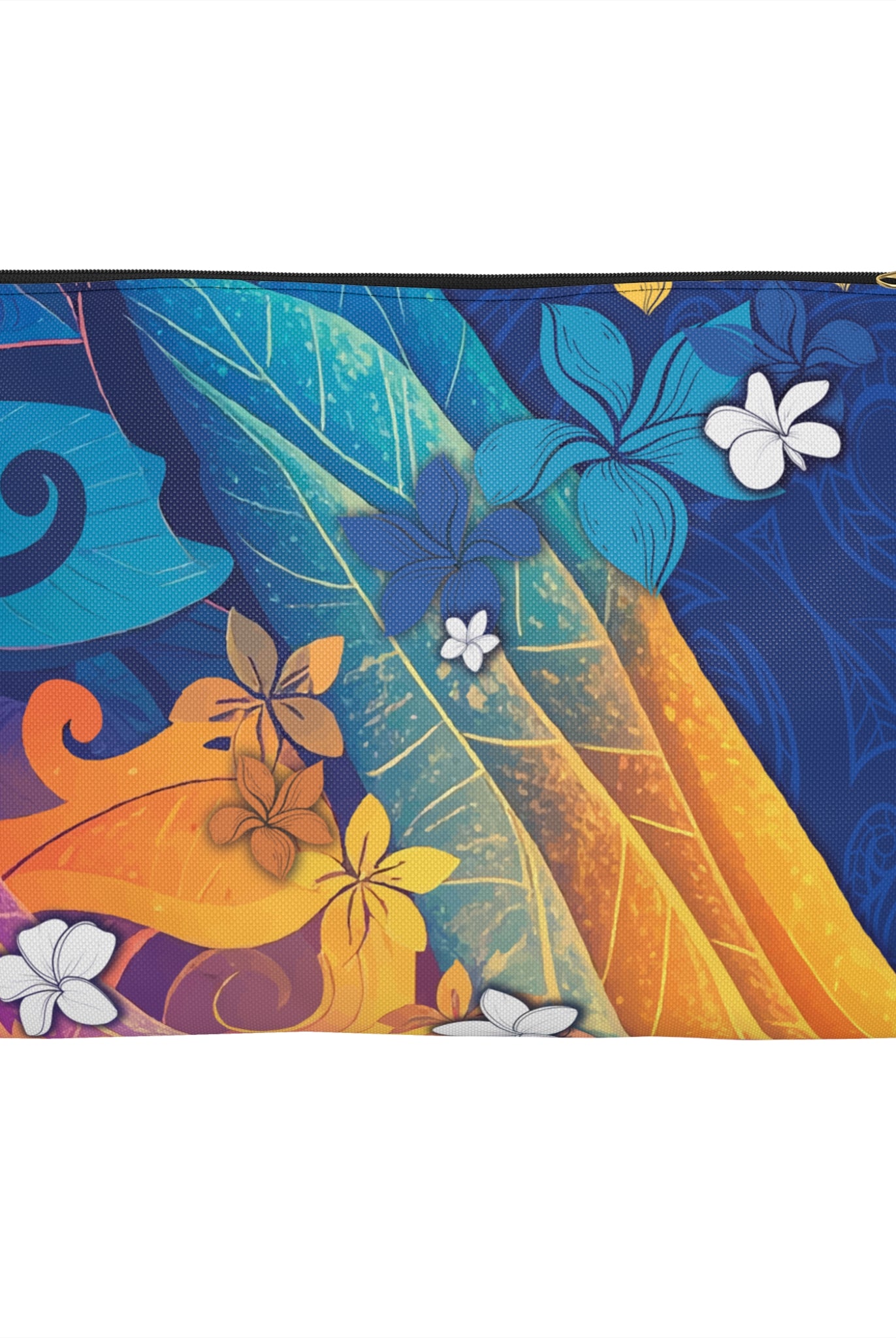Mauna Sunrise Travel Pouch Pouches Large Black zipper
