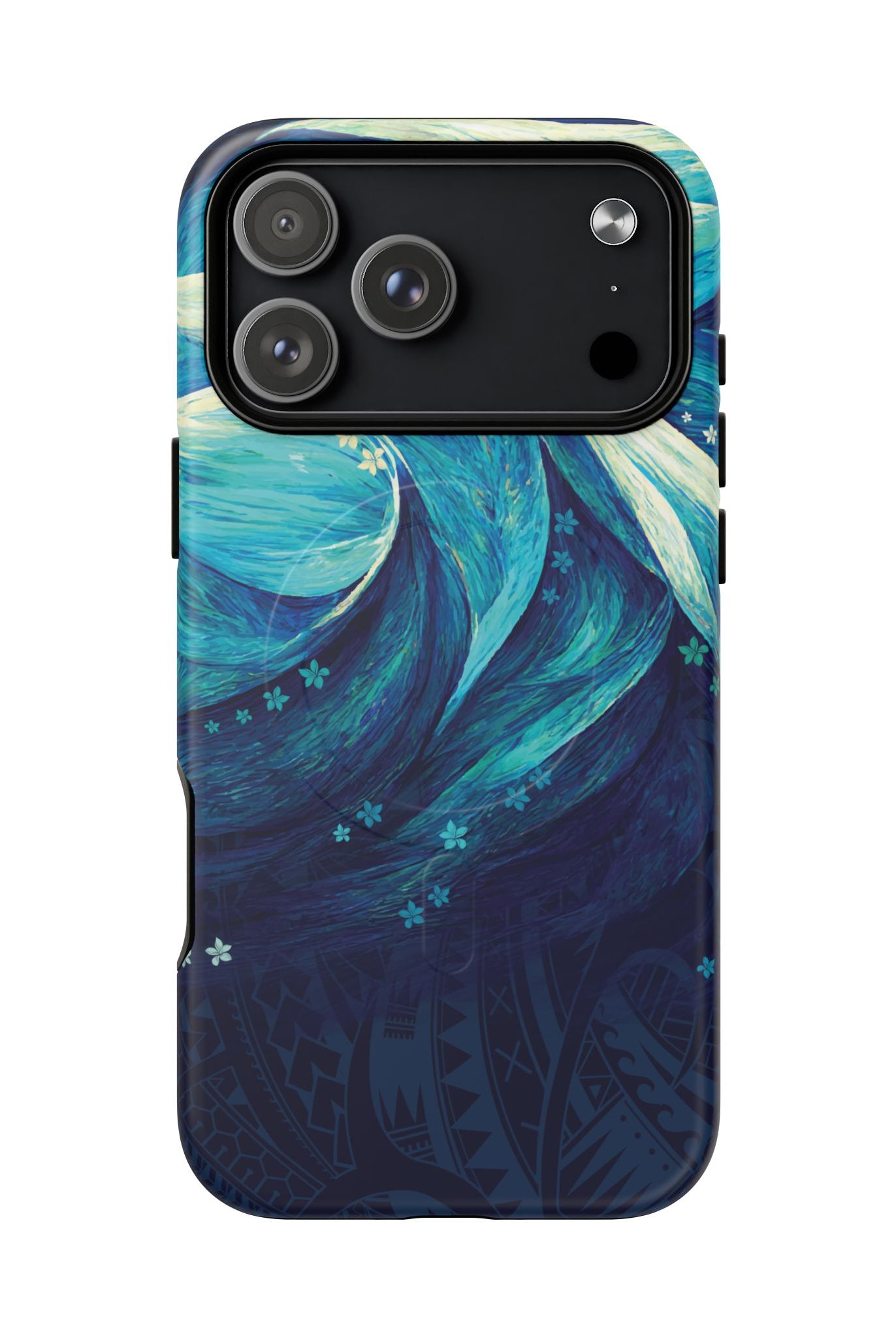 Eternal Mana MagSafe iPhone Case Side View - Dual Layer Drop Protection Hawaiian Phone Case - The Local Banyan