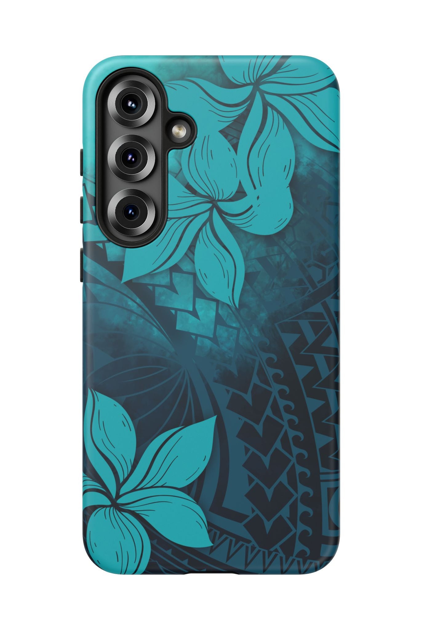 Moana Bloom Tough Samsung Galaxy Case Side View - Dual Layer Drop Protection Hawaiian Phone Case - The Local Banyan