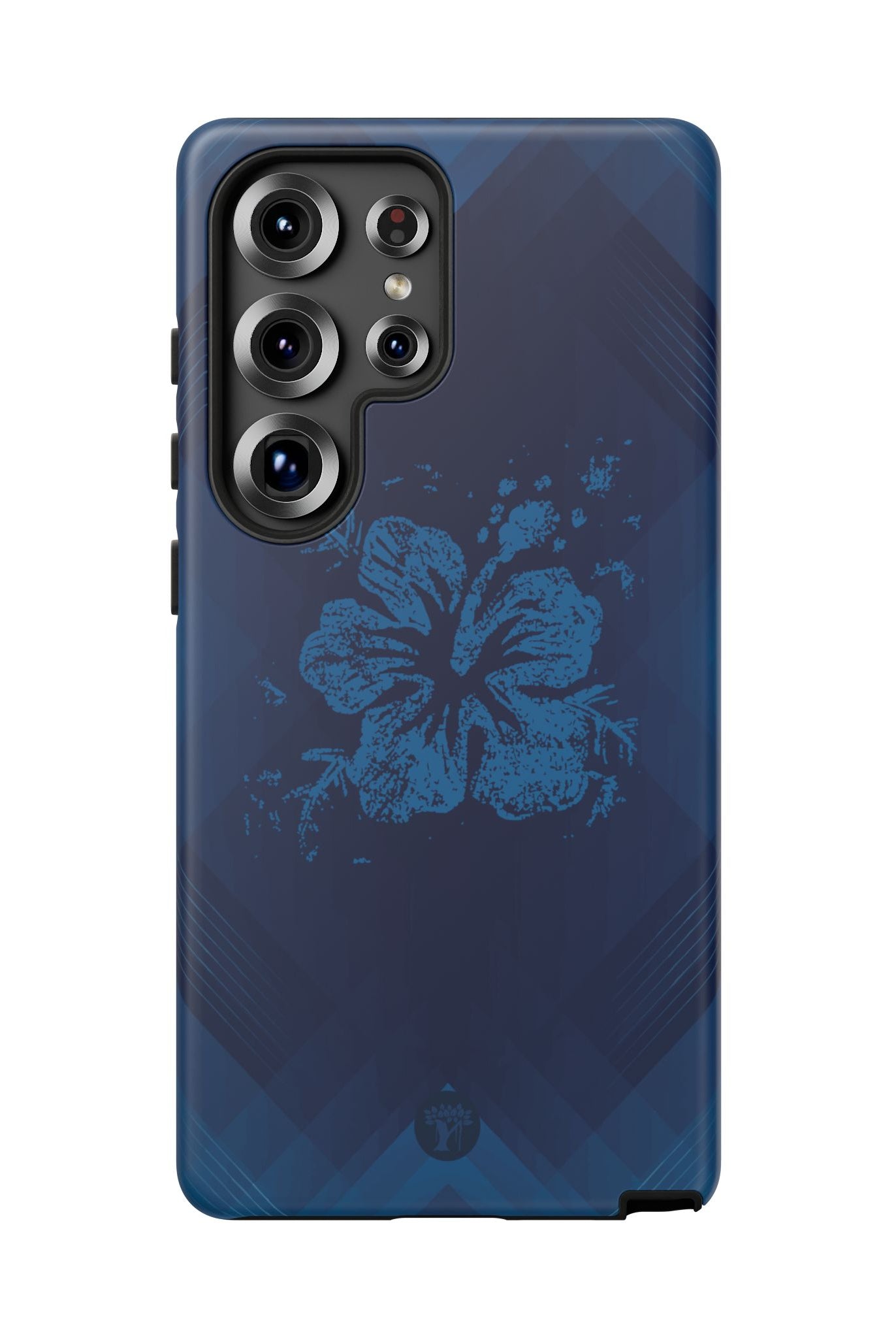 Kikokiko Lehua Tough Samsung Galaxy Case Side View - Dual Layer Drop Protection Hawaiian Phone Case - The Local Banyan