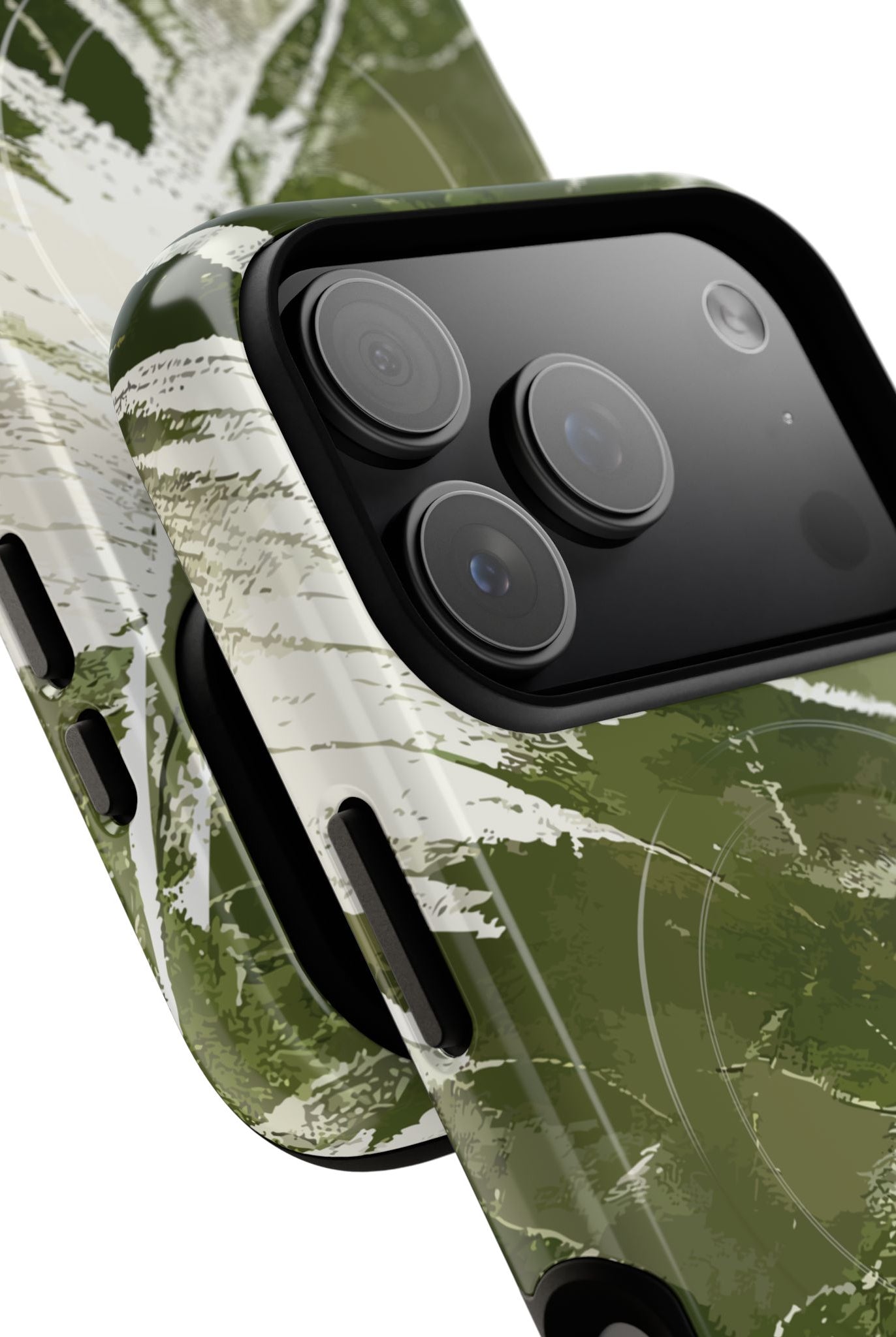 Island Breeze MagSafe iPhone Case Side View - Dual Layer Drop Protection Hawaiian Phone Case - The Local Banyan