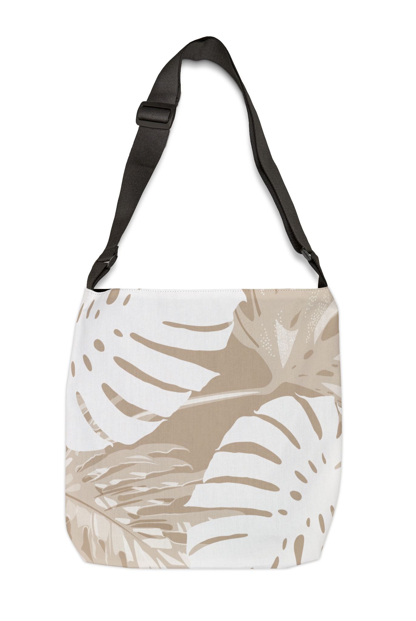 Exotic Monstera Tote Bag with Adjustable Strap Totes 16" × 16''