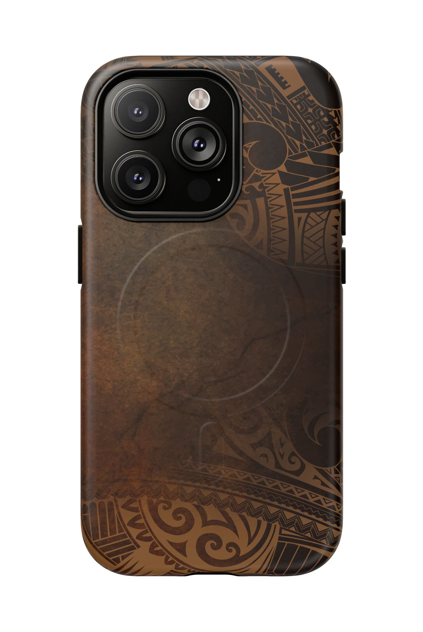 Aloha Aina MagSafe iPhone Case iPhone 14 Pro Matte - Hawaiian Earth Tone Polynesian Tribal Design - The Local Banyan