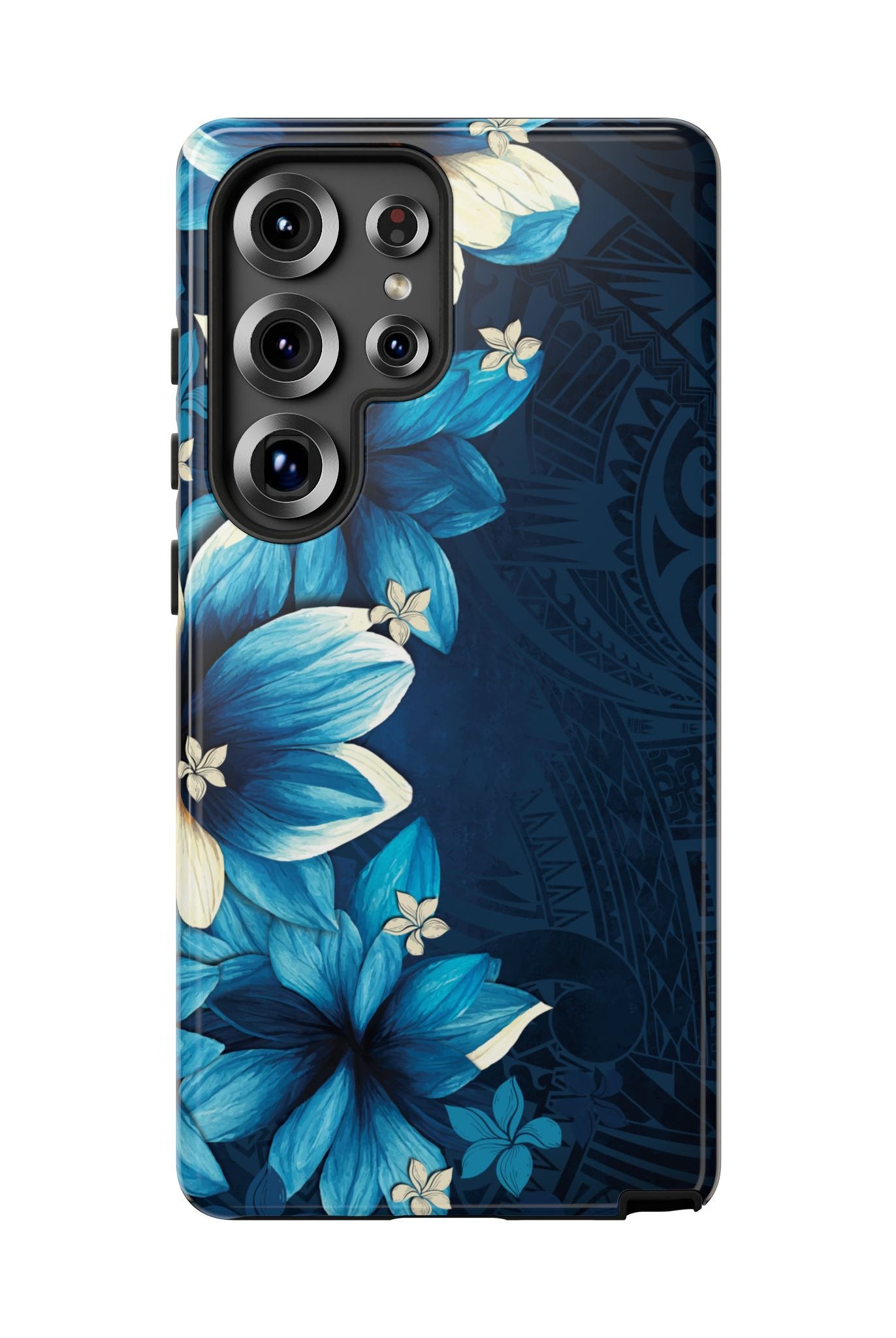 Leilani Nights Tough Samsung Galaxy Case Side View - Dual Layer Drop Protection Hawaiian Phone Case - The Local Banyan