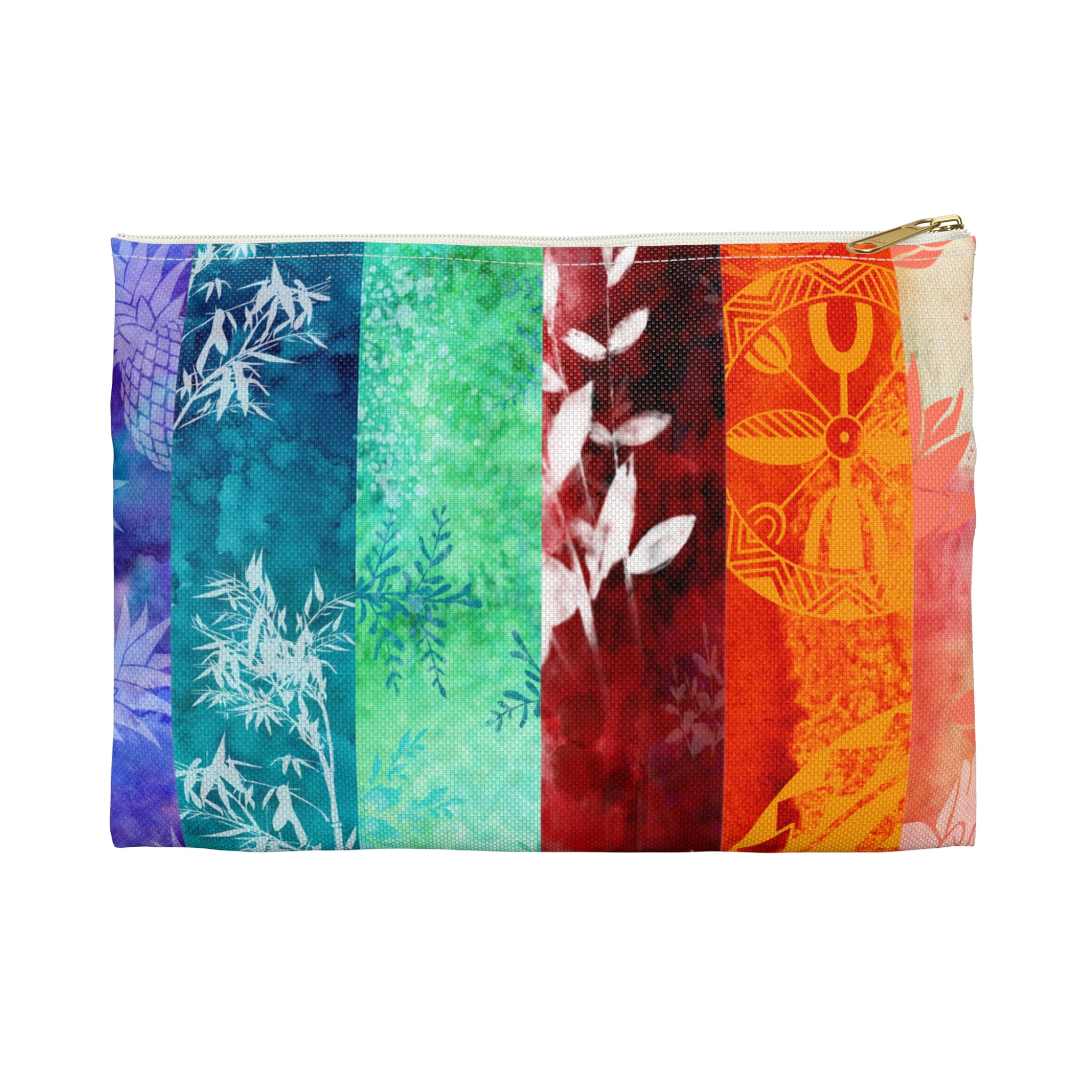 Island Vibes Travel Pouch Bag Pouches The Local Banyan Small White zipper