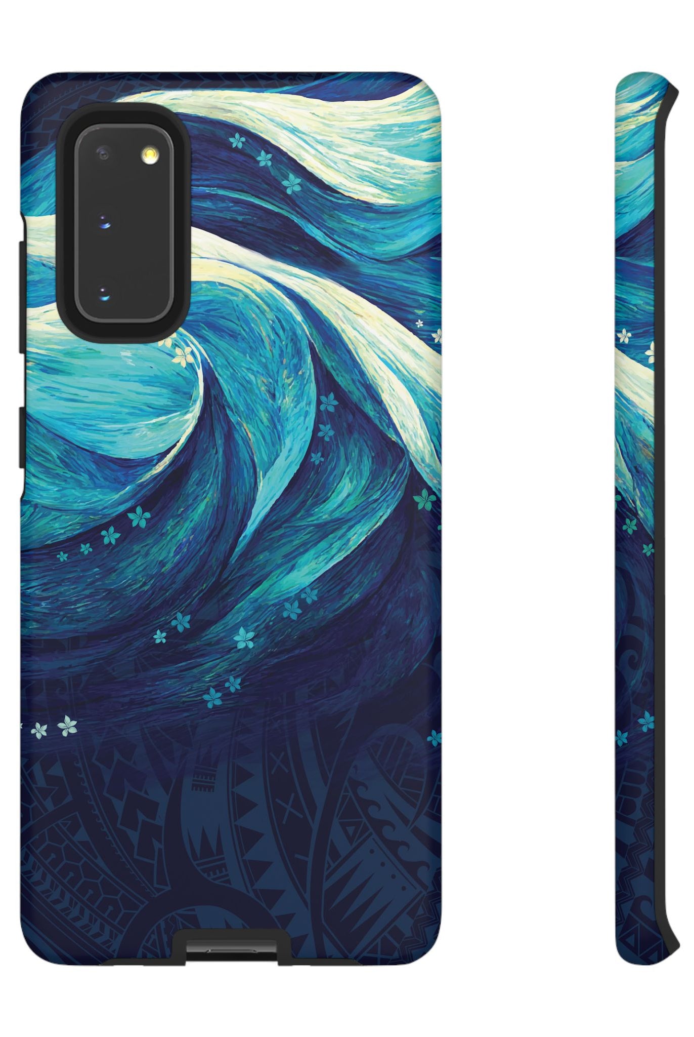Eternal Mana Tough Samsung Galaxy Case Samsung Galaxy S20 Matte - Hawaiian Ocean Wave Polynesian Tribal Design - The Local Banyan
