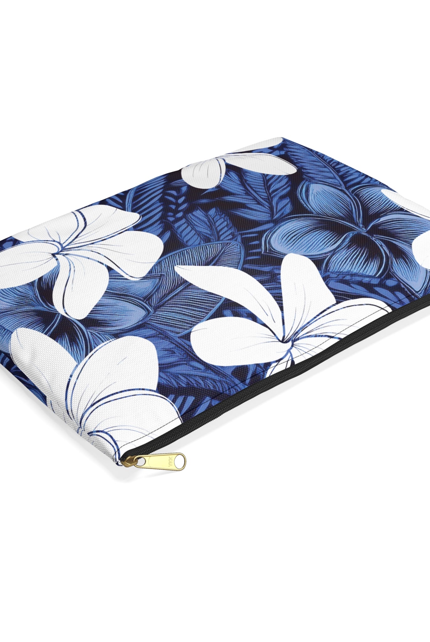 Eternal Blue Plumeria Travel Pouch Pouches The Local Banyan