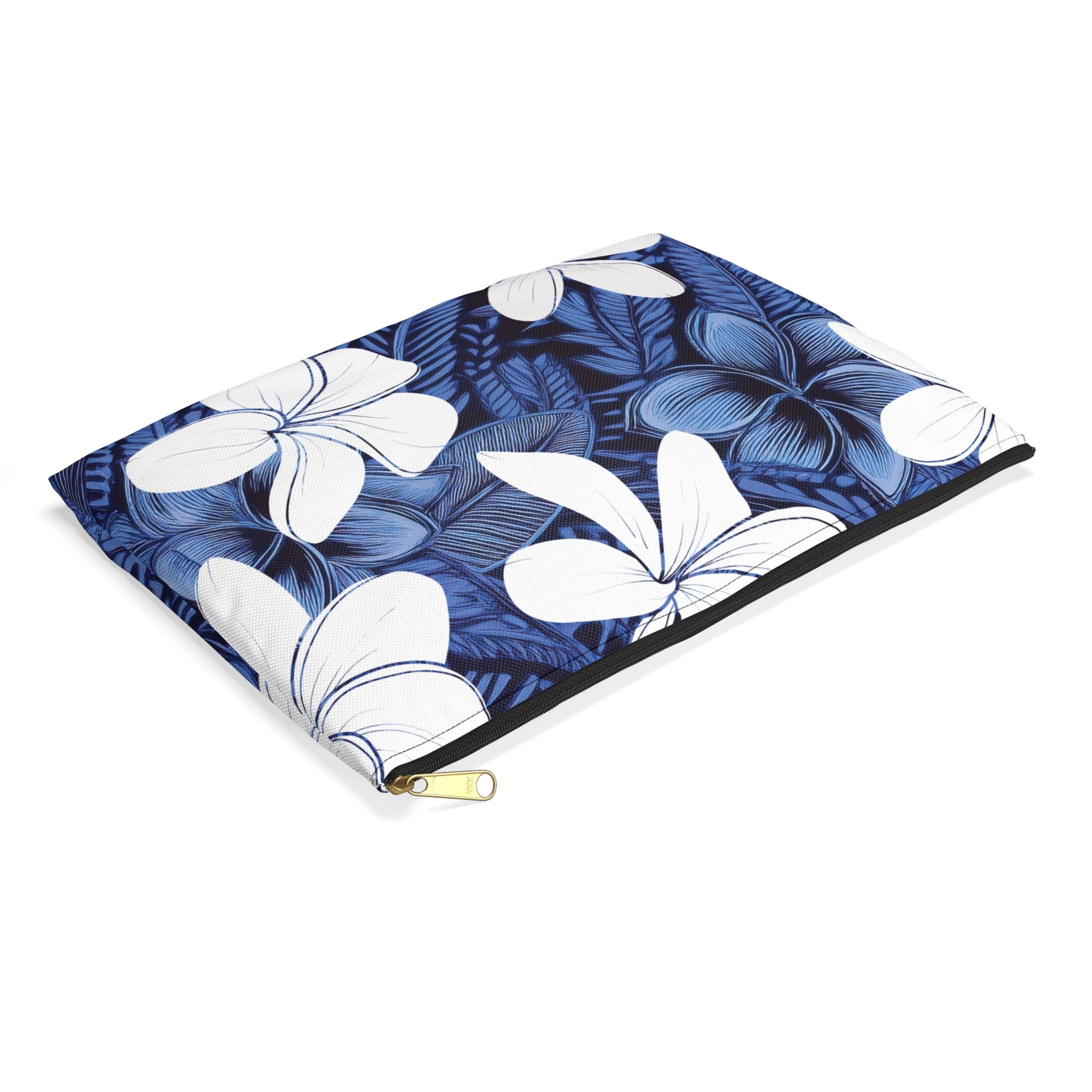 Eternal Blue Plumeria Travel Pouch Pouches The Local Banyan