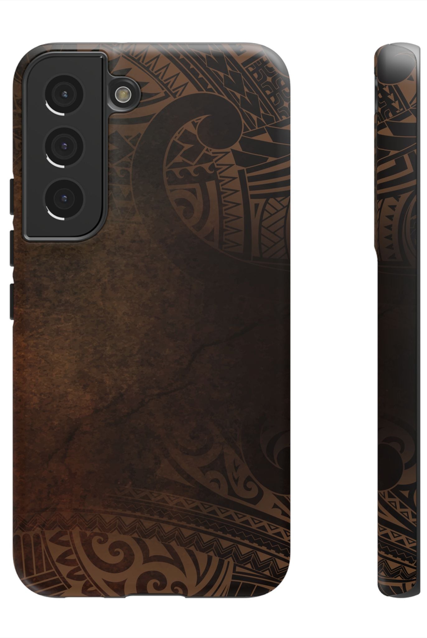 Aloha Aina Tough Samsung Galaxy Case Samsung Galaxy S22 Matte - Hawaiian Earth Tone Polynesian Tribal Design - The Local Banyan