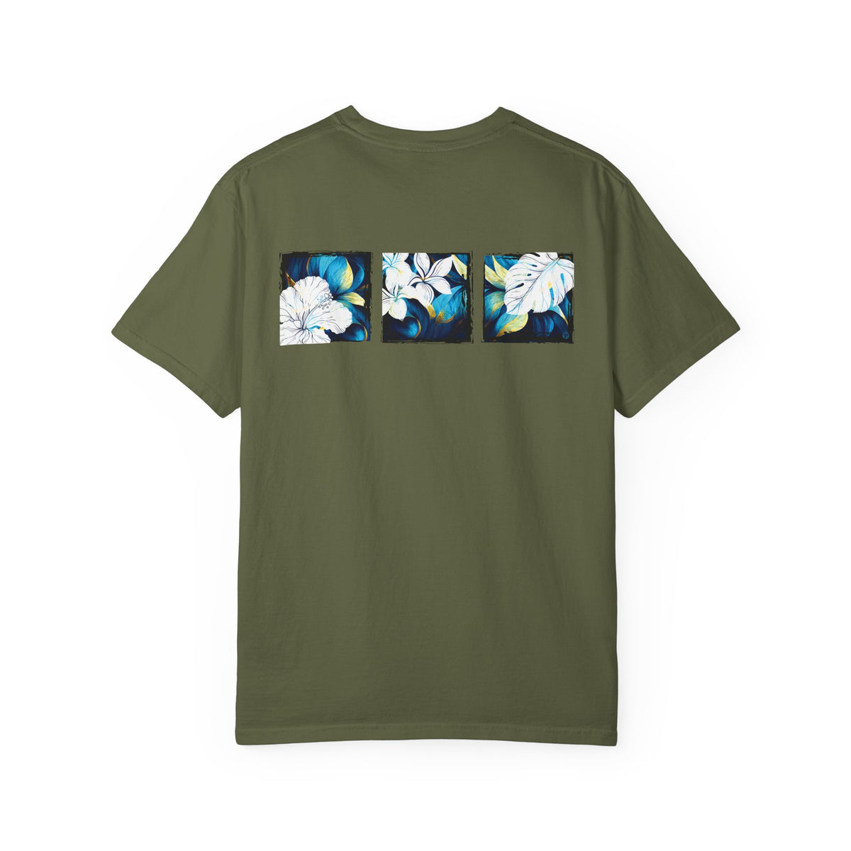 Coastal Bloom Garment Dyed Tee Red S The Local Banyan
