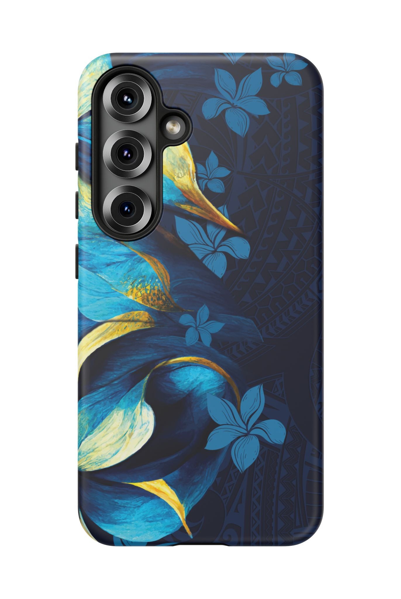 Po Mahina Tough Samsung Galaxy Case Side View - Dual Layer Drop Protection Hawaiian Phone Case - The Local Banyan
