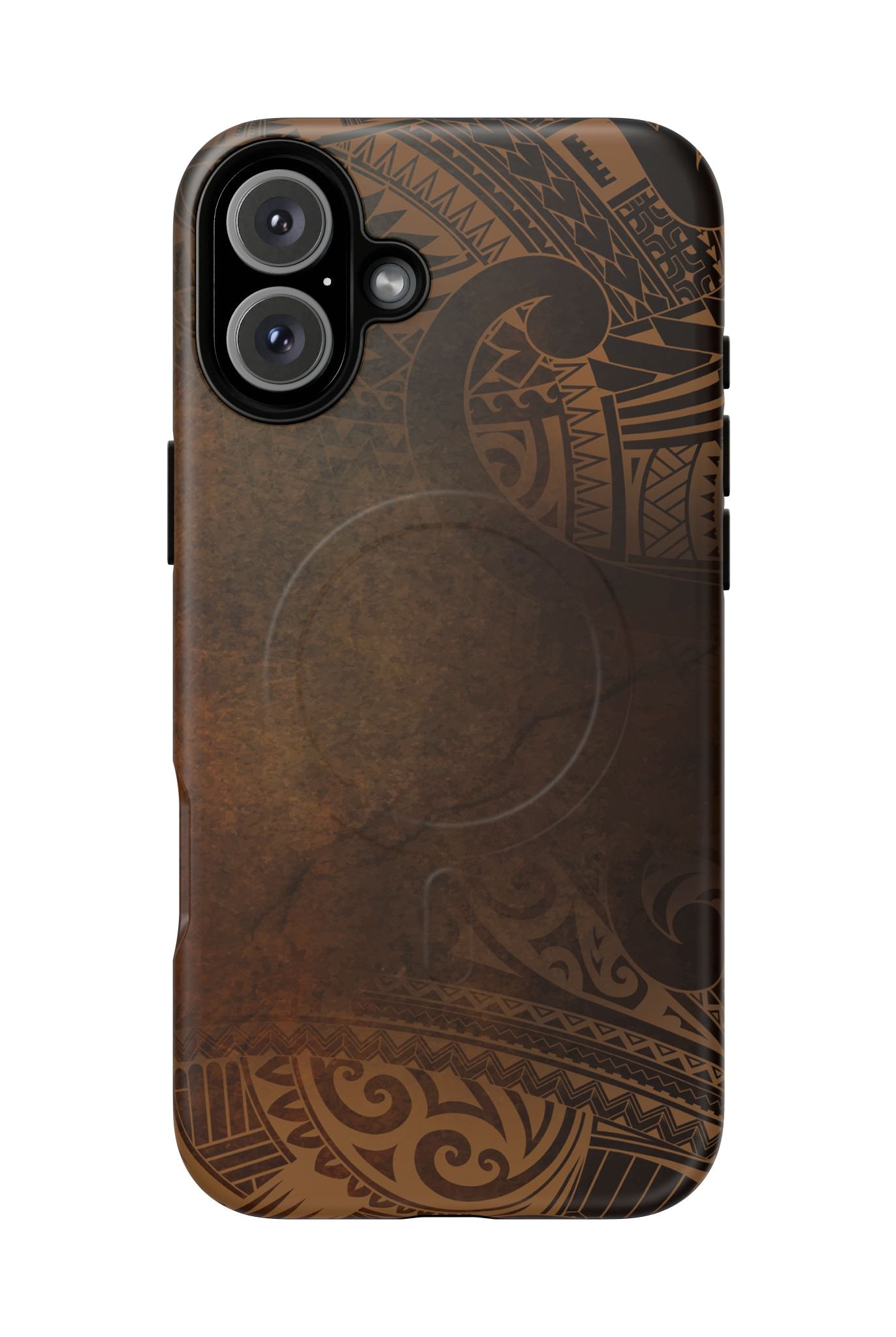 Aloha Aina MagSafe iPhone Case iPhone 16 Plus Matte - Hawaiian Earth Tone Polynesian Tribal Design - The Local Banyan