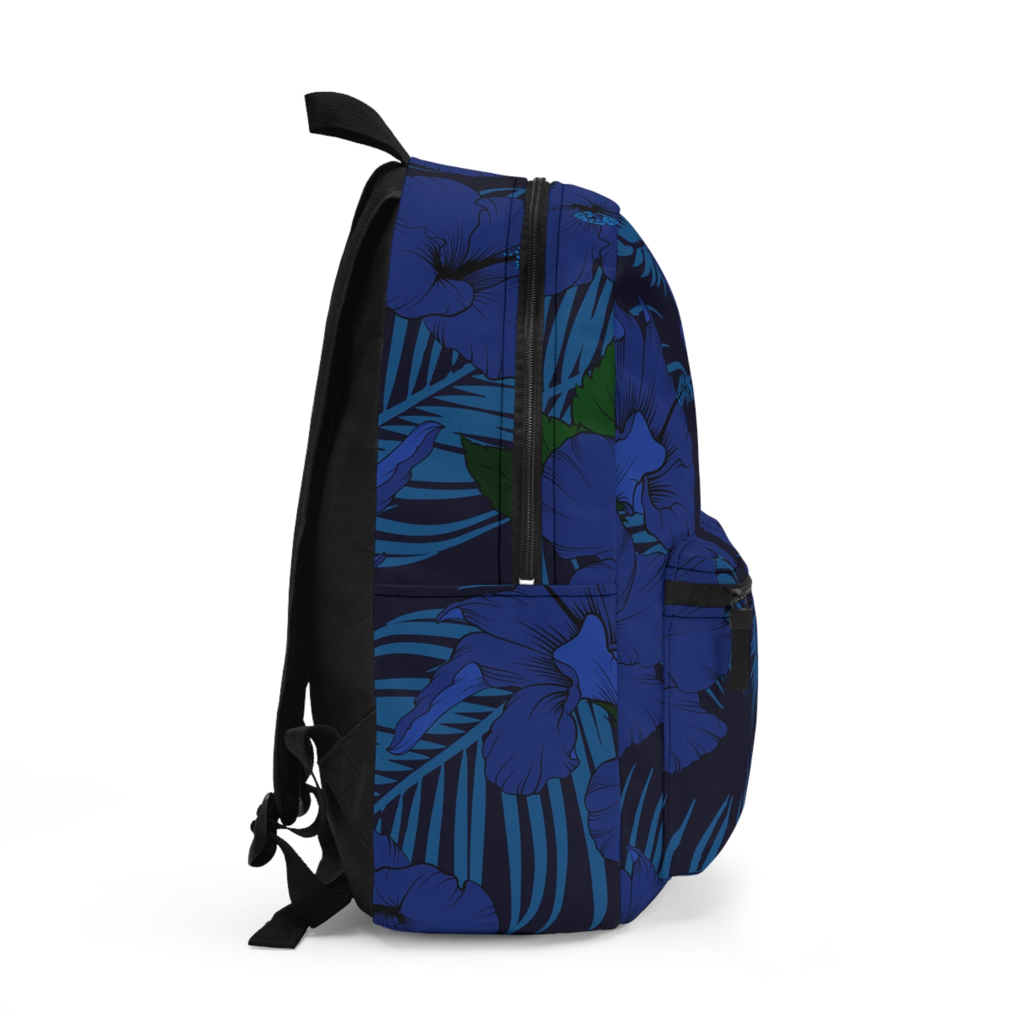 Deep Blue Hibiscus Lightweight Backpack Backpack The Local Banyan