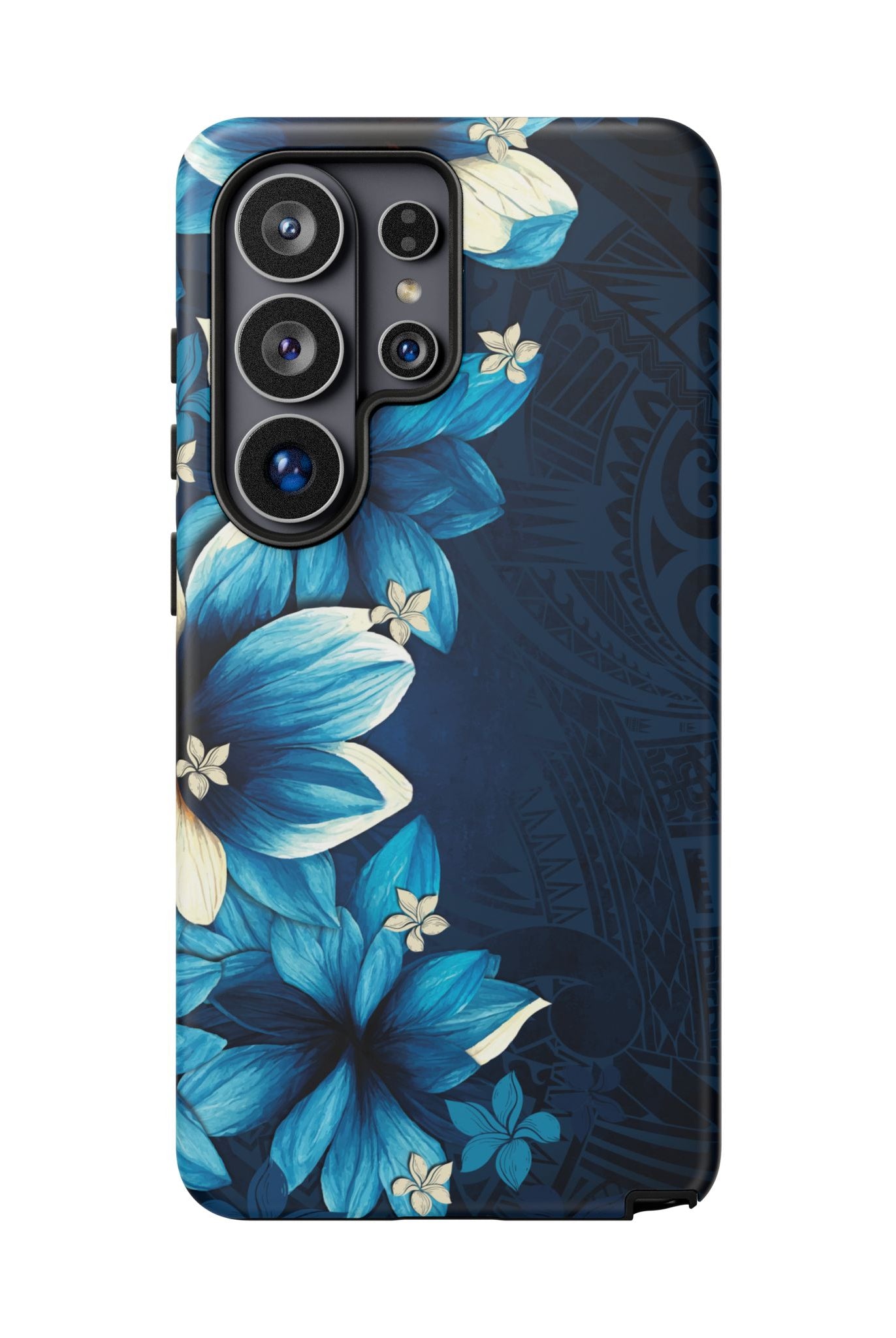 Leilani Nights Tough Samsung Galaxy Case Side View - Dual Layer Drop Protection Hawaiian Phone Case - The Local Banyan