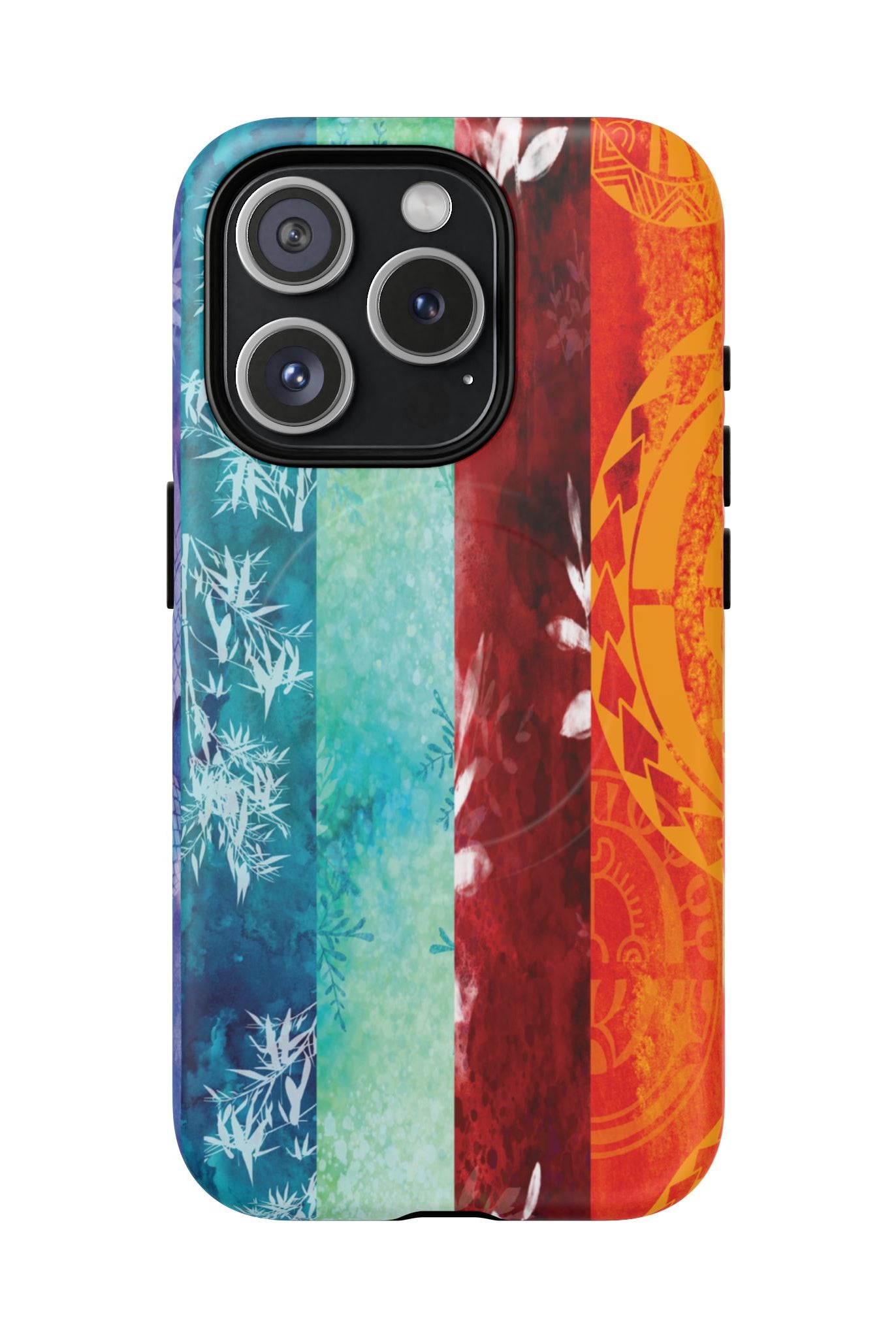 Island Vibes MagSafe iPhone Case iPhone 15 Pro Matte - Hawaiian Colorful Tropical Floral Design - The Local Banyan