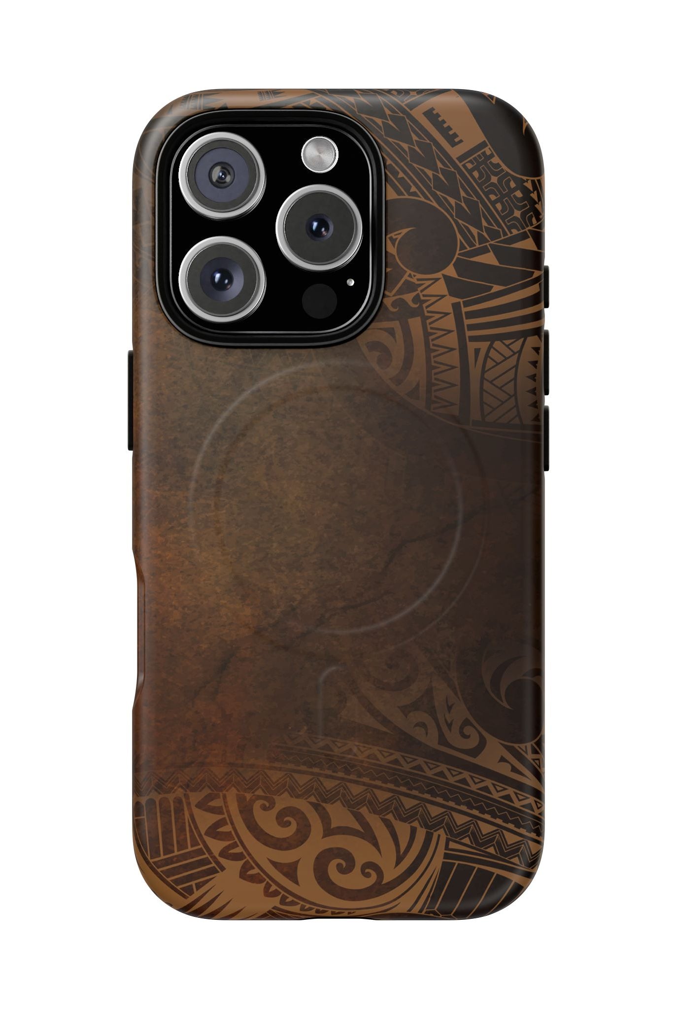 Aloha Aina MagSafe iPhone Case iPhone 16 Pro Matte - Hawaiian Earth Tone Polynesian Tribal Design - The Local Banyan