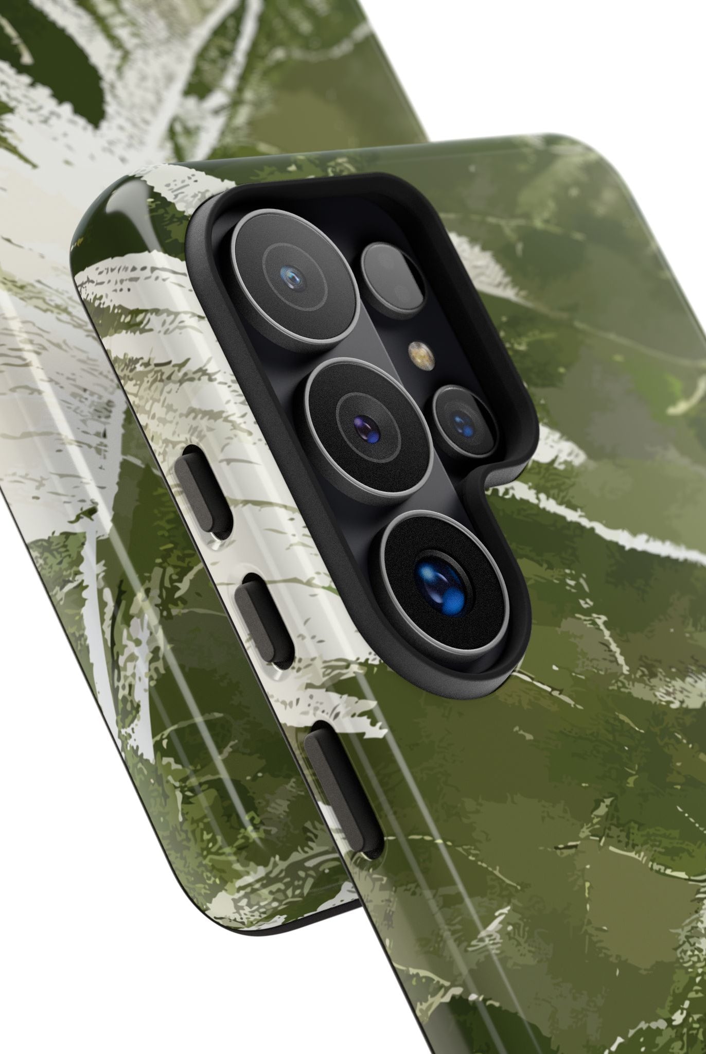 Island Breeze Tough Samsung Galaxy Case Side View - Dual Layer Drop Protection Hawaiian Phone Case - The Local Banyan