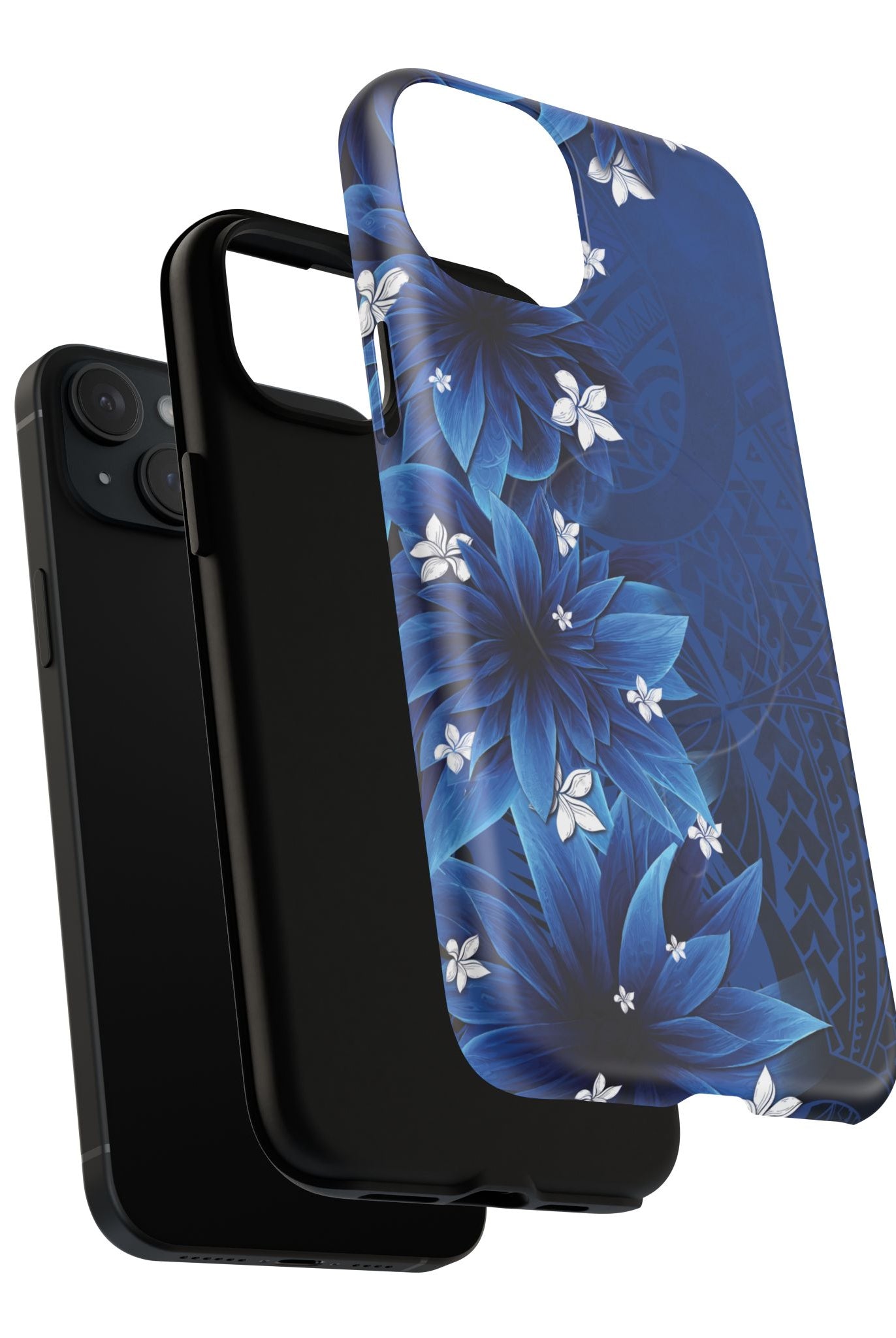 Hoku Pua MagSafe iPhone Case Side View - Dual Layer Drop Protection Hawaiian Phone Case - The Local Banyan