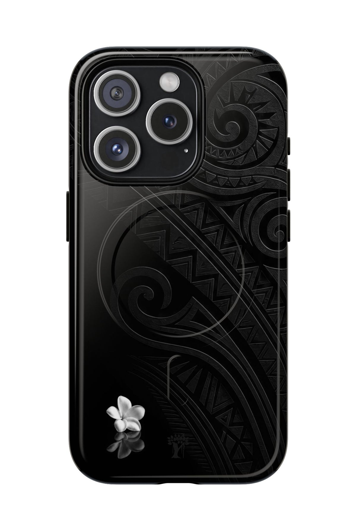 Plumeria Aka Magnetic Case for iPhone iPhone 15 Pro Glossy The Local Banyan