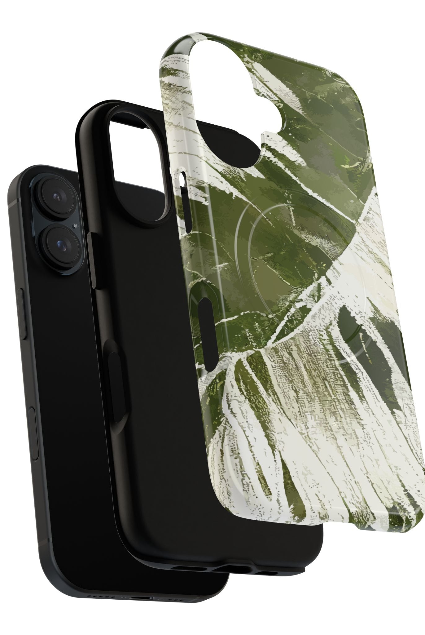 Island Breeze MagSafe iPhone Case Side View - Dual Layer Drop Protection Hawaiian Phone Case - The Local Banyan
