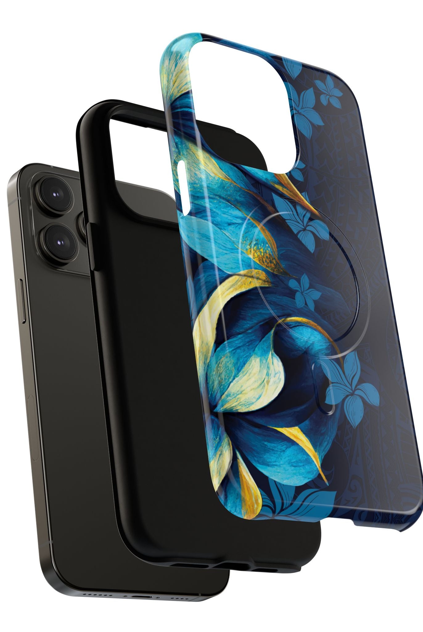 Po Mahina MagSafe iPhone Case Side View - Dual Layer Drop Protection Hawaiian Phone Case - The Local Banyan