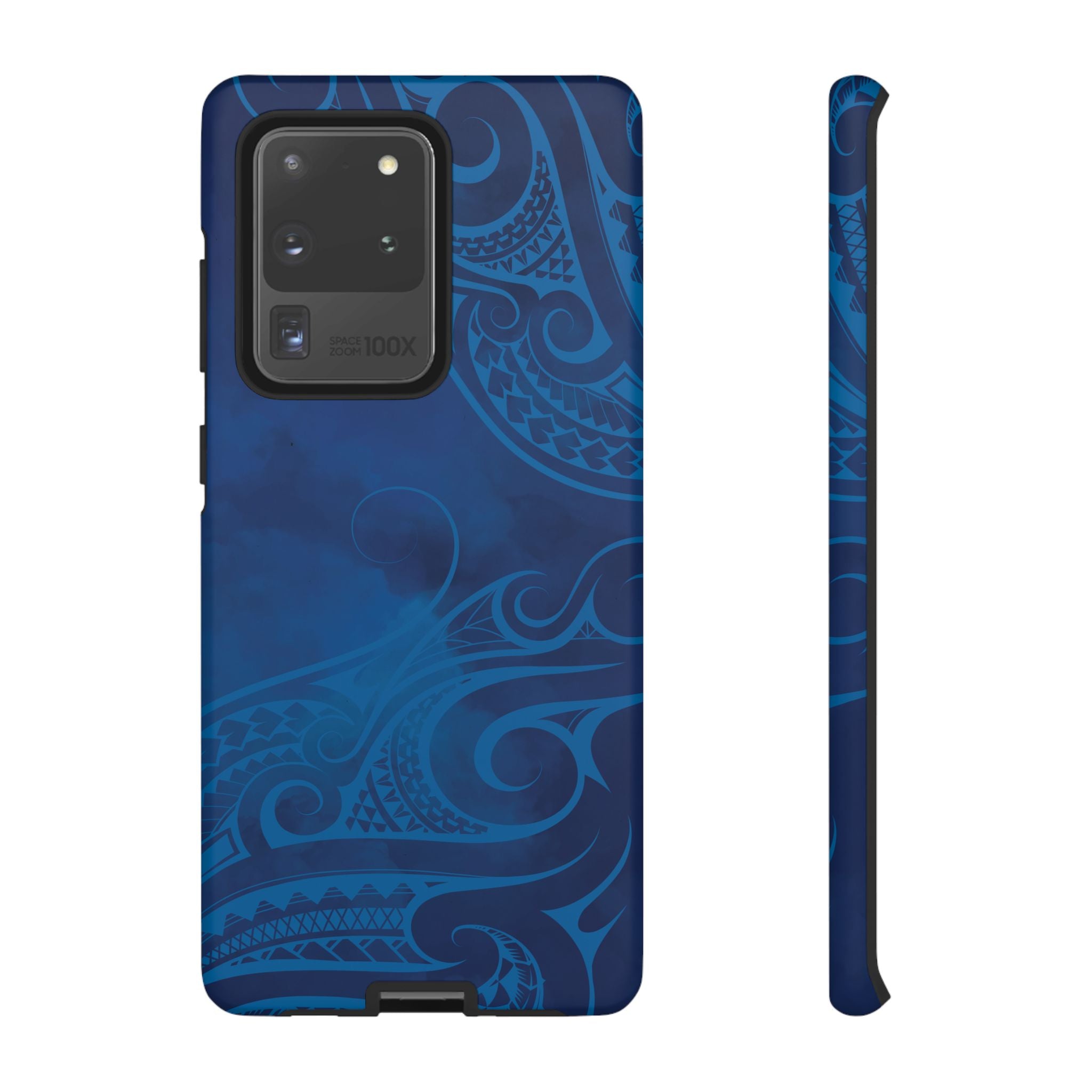 Kai Legacy Tough Samsung Galaxy Case Samsung Galaxy S20 Ultra Matte - Hawaiian Ocean Blue Polynesian Tribal Design - The Local Banyan