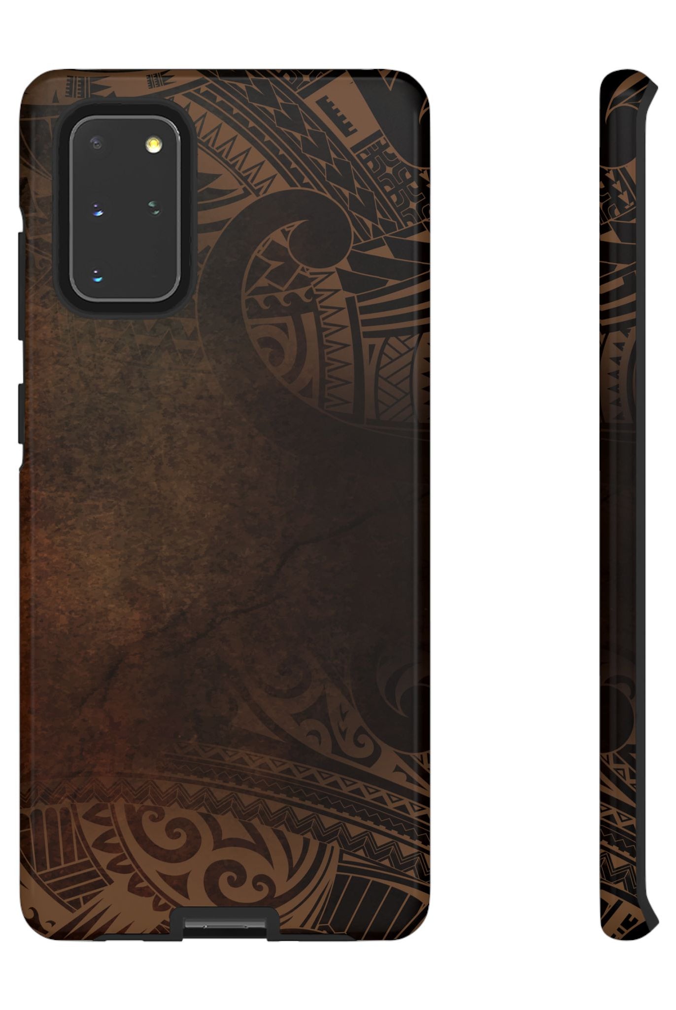Aloha Aina Tough Samsung Galaxy Case Samsung Galaxy S20+ Glossy - Hawaiian Earth Tone Polynesian Tribal Design - The Local Banyan